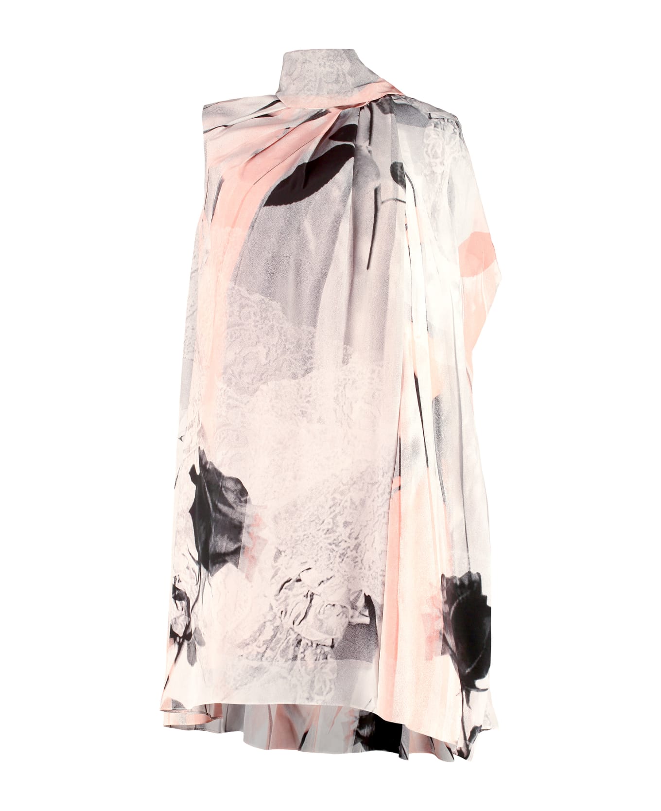 Alexander McQueen Printed Silk Dress - Multicolor