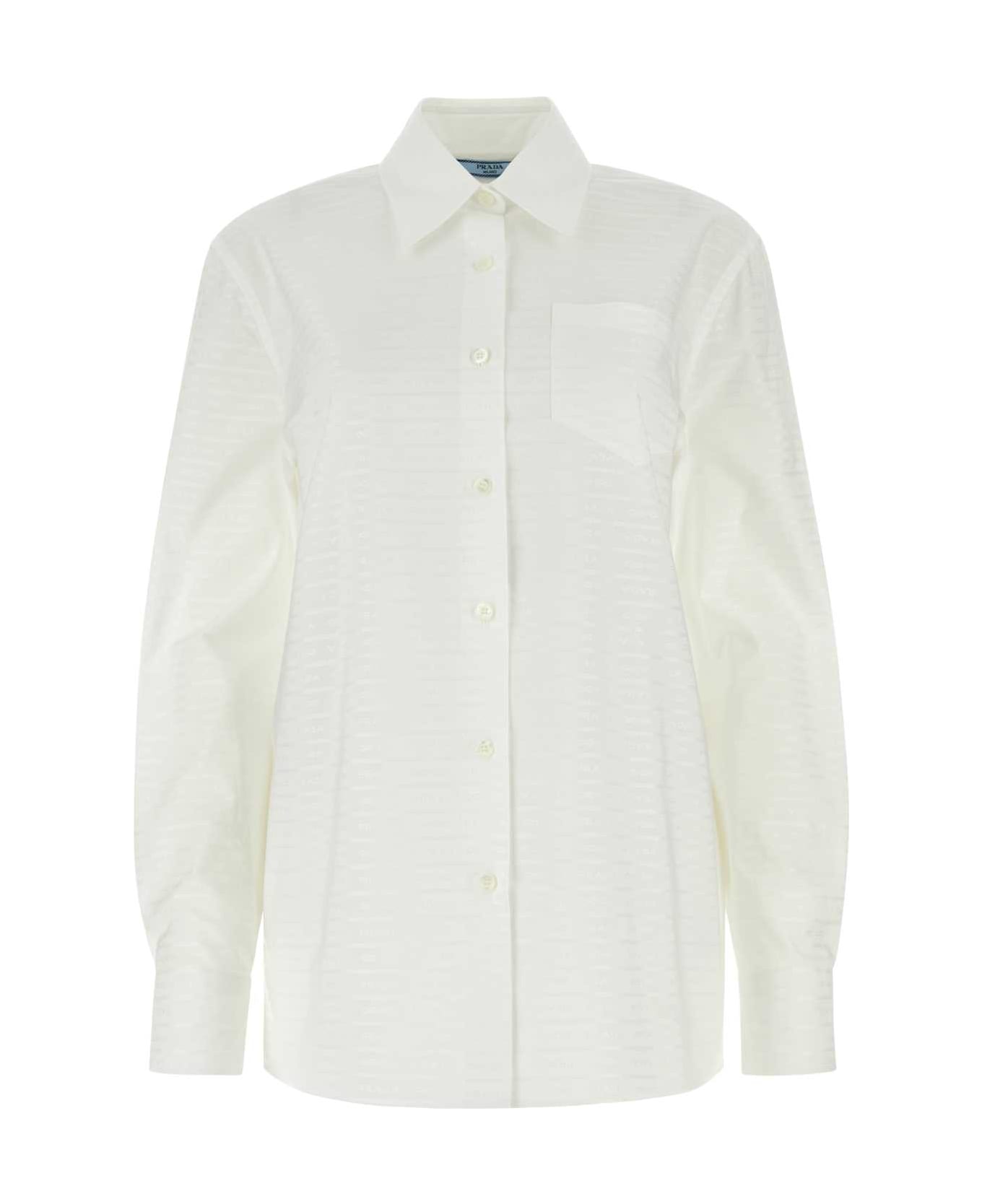 Prada White Cotton Shirt - BIANCO