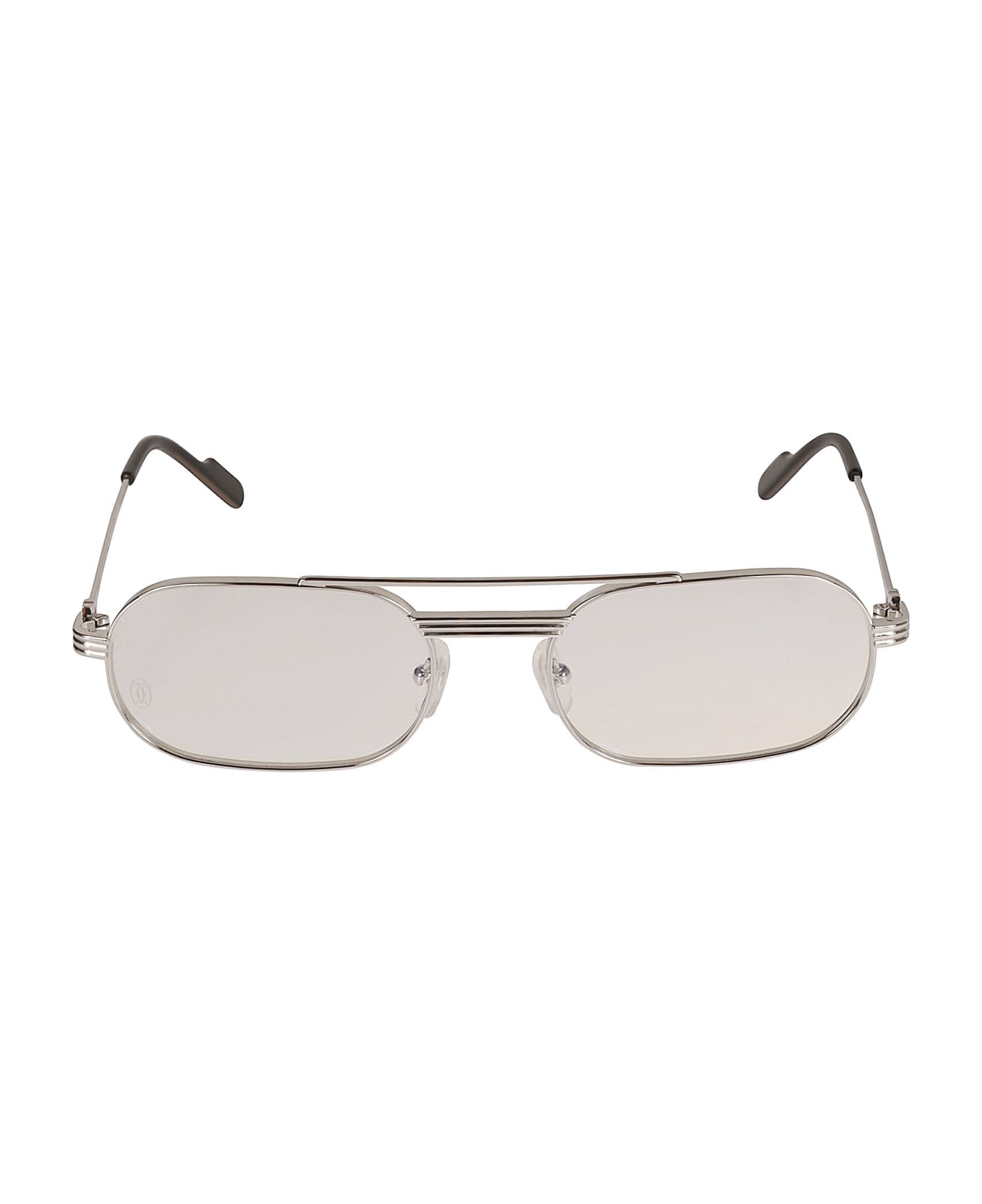 Cartier Eyewear Aviator Oval Frame - Silver