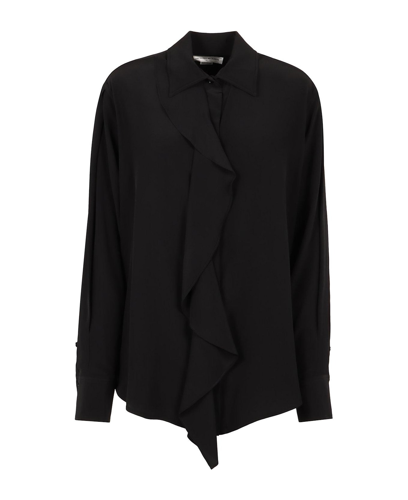Victoria Beckham Ruffle Detailed Shirt - NERO