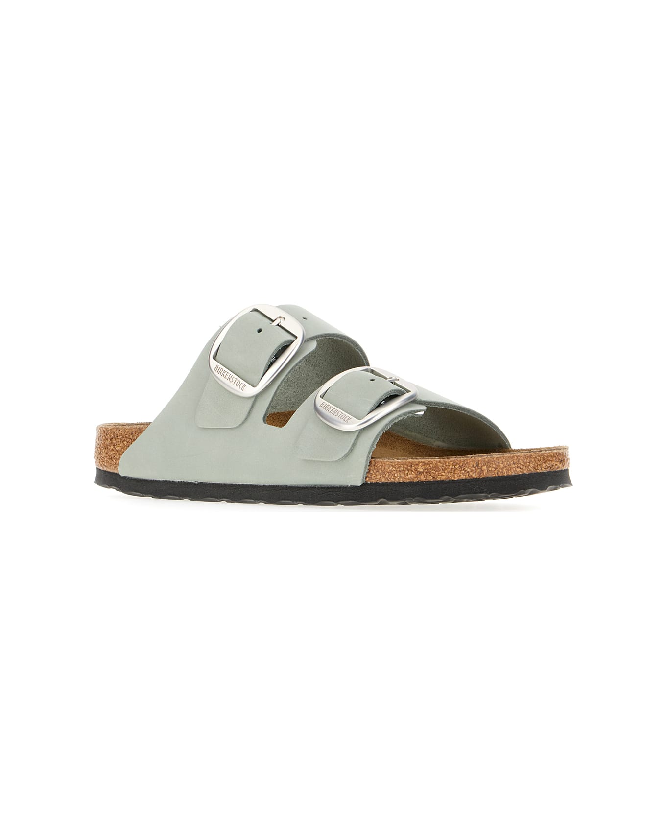 Birkenstock Sage Green Suede Arizona Big Buckle Sandals - Pure Sage