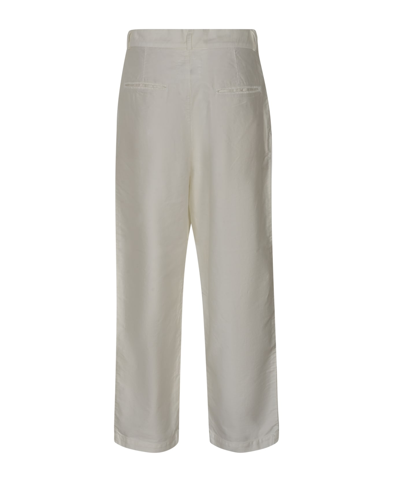 Mythinks Straight Buttoned Trousers - Ivory