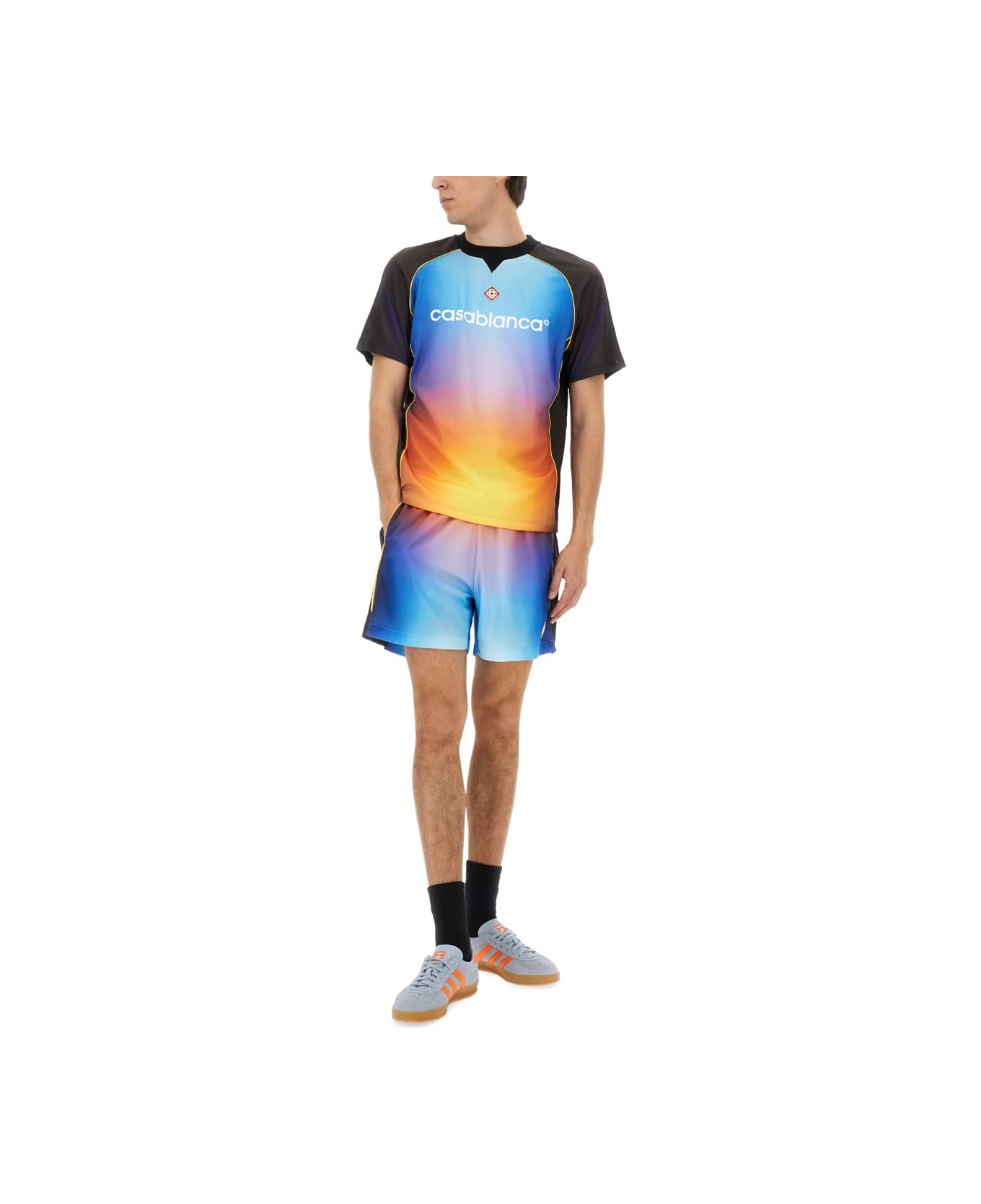 Casablanca 
football
 T-shirt - MULTICOLOUR