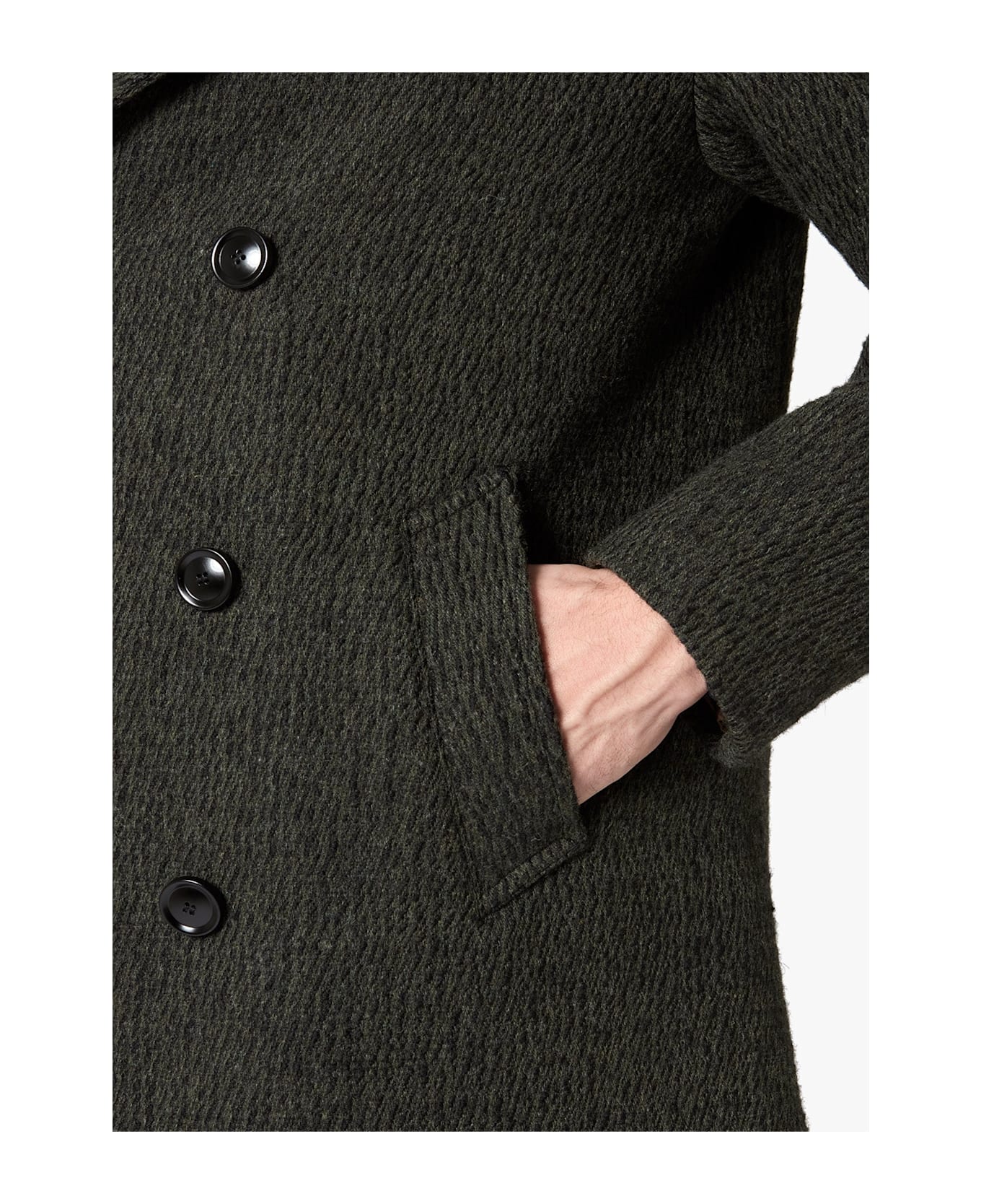 doppiaa Aanchorage Double-breasted Melange Coat