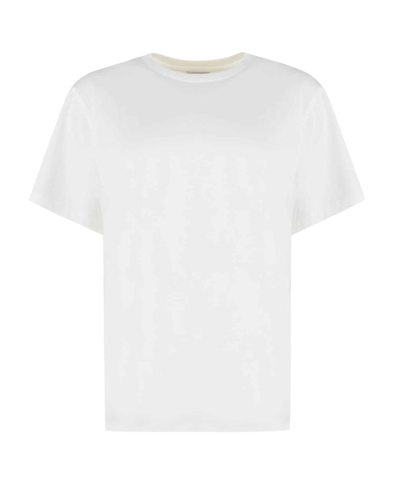 Vince Cotton Crew-neck T-shirt - White Tシャツ