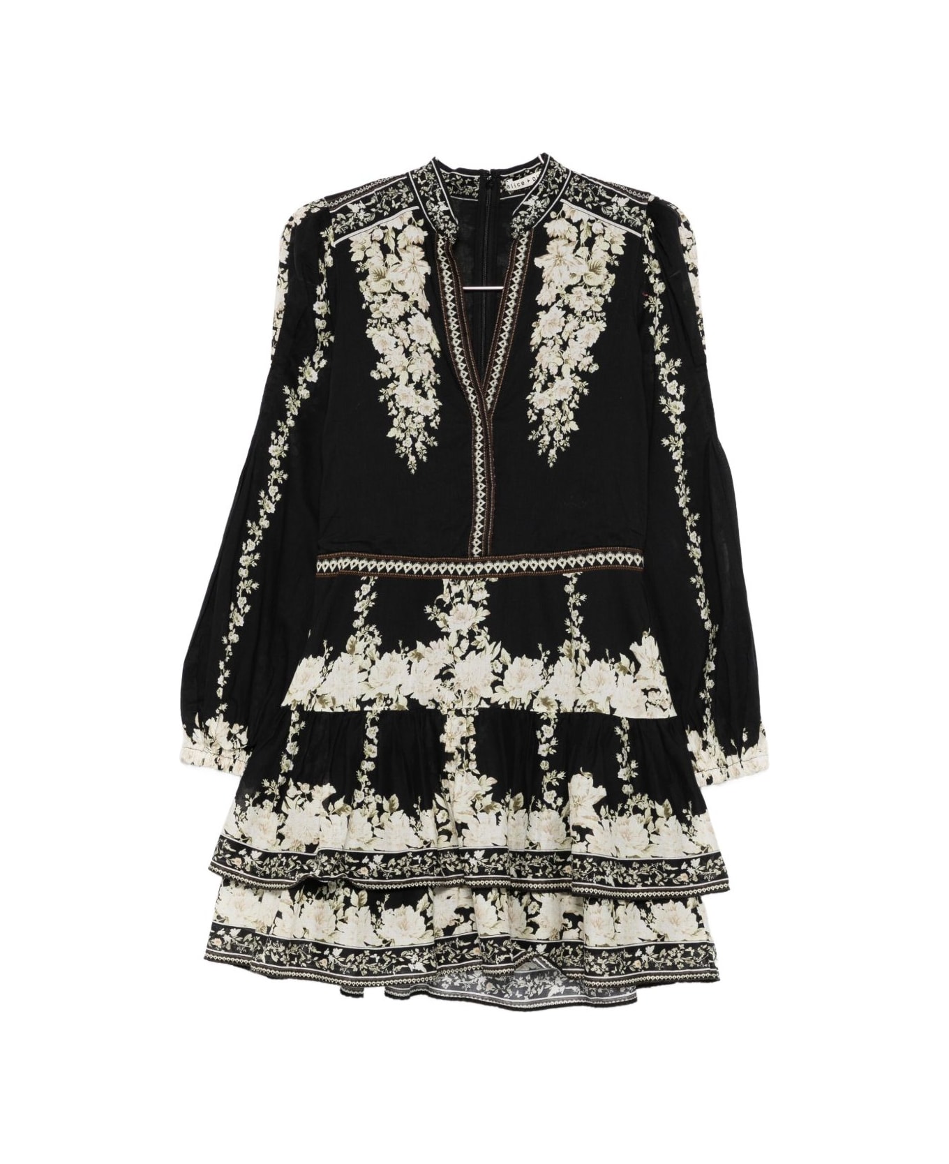 Alice + Olivia Valencia Short Dress - Black