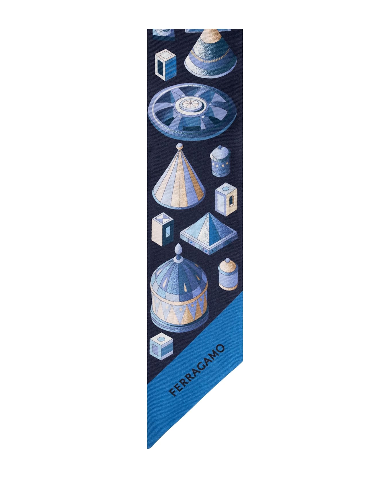 Ferragamo Silk Scarf With Print - MULTICOLOUR