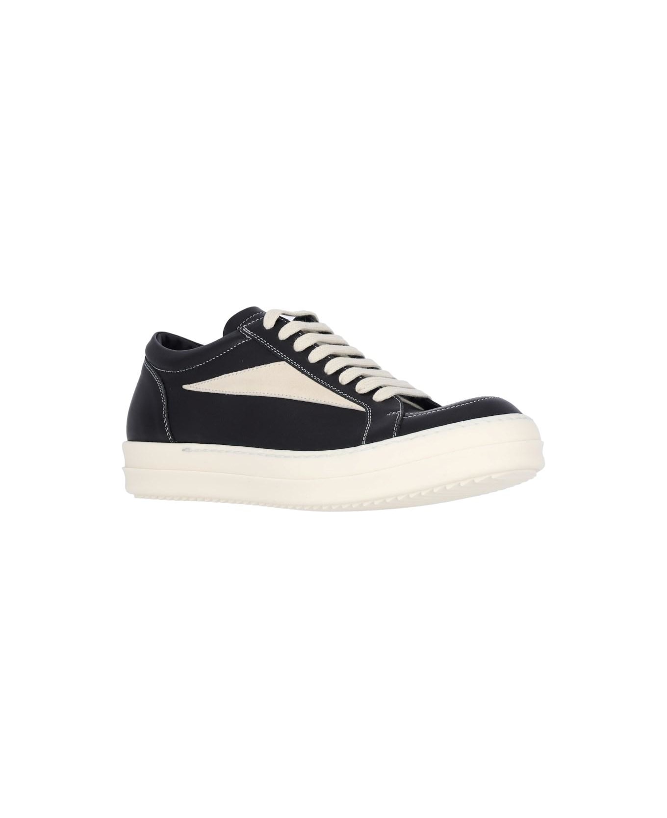 Rick Owens 'vintage' Low-top Sneakers - Black Milk