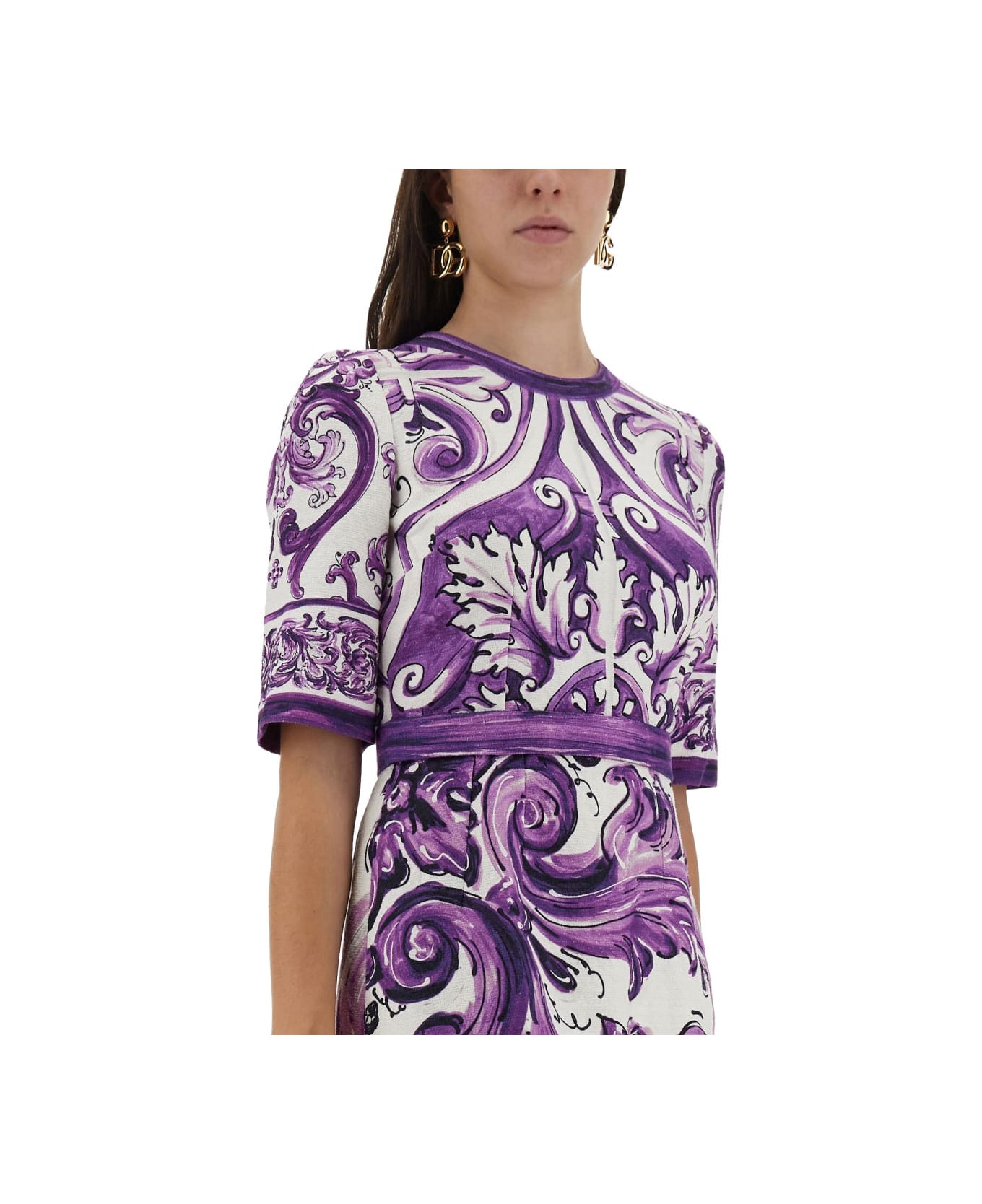 Dolce 
Gabbana Majolica Print Mini Dress - MULTICOLOUR