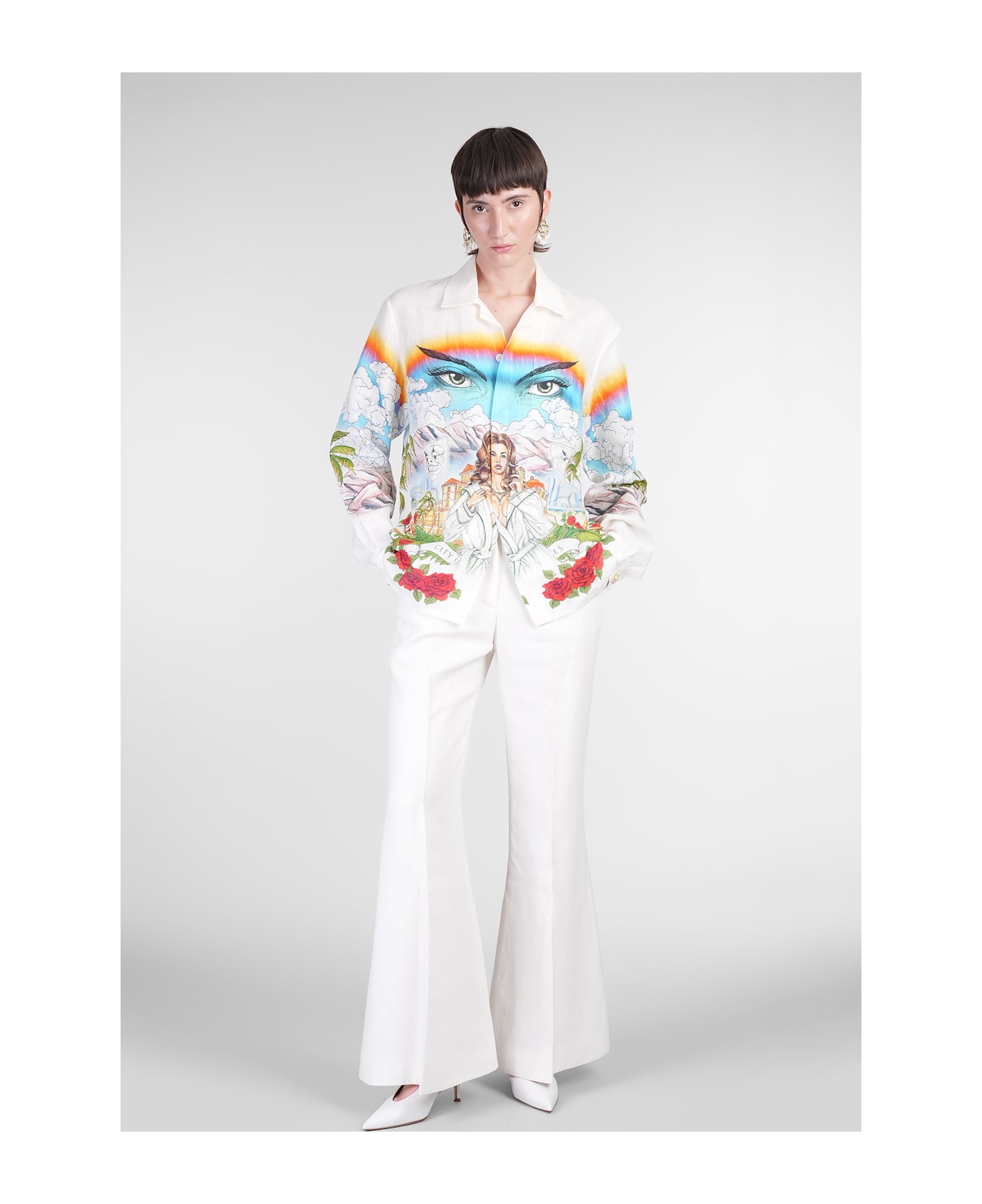 Casablanca Shirt In Multicolor Silk - multicolor
