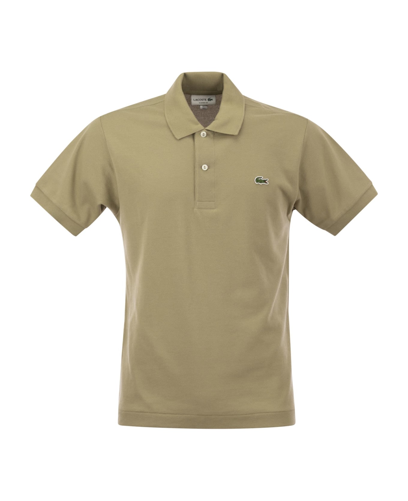 Lacoste Classic Fit Cotton Pique Polo Shirt - Beige