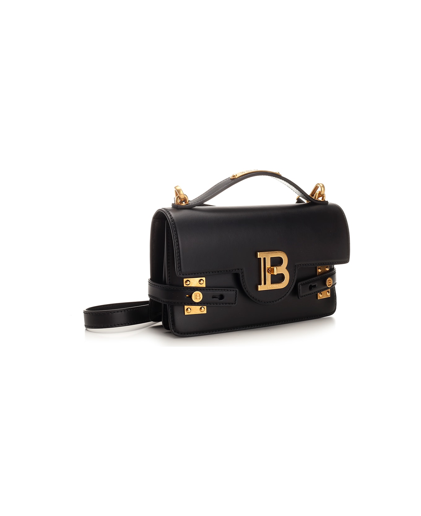 Balmain B-buzz 24 Leather Bag - Pa Noir