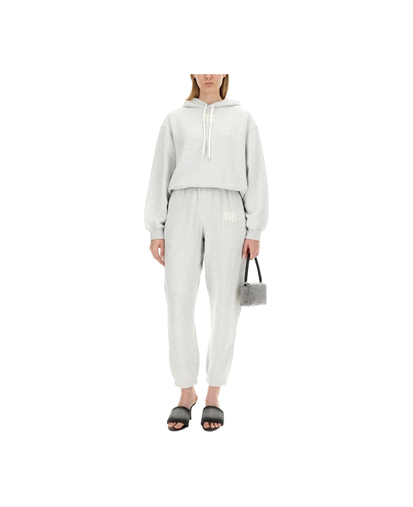 T by Alexander Wang Felpa Con Logo - GREY