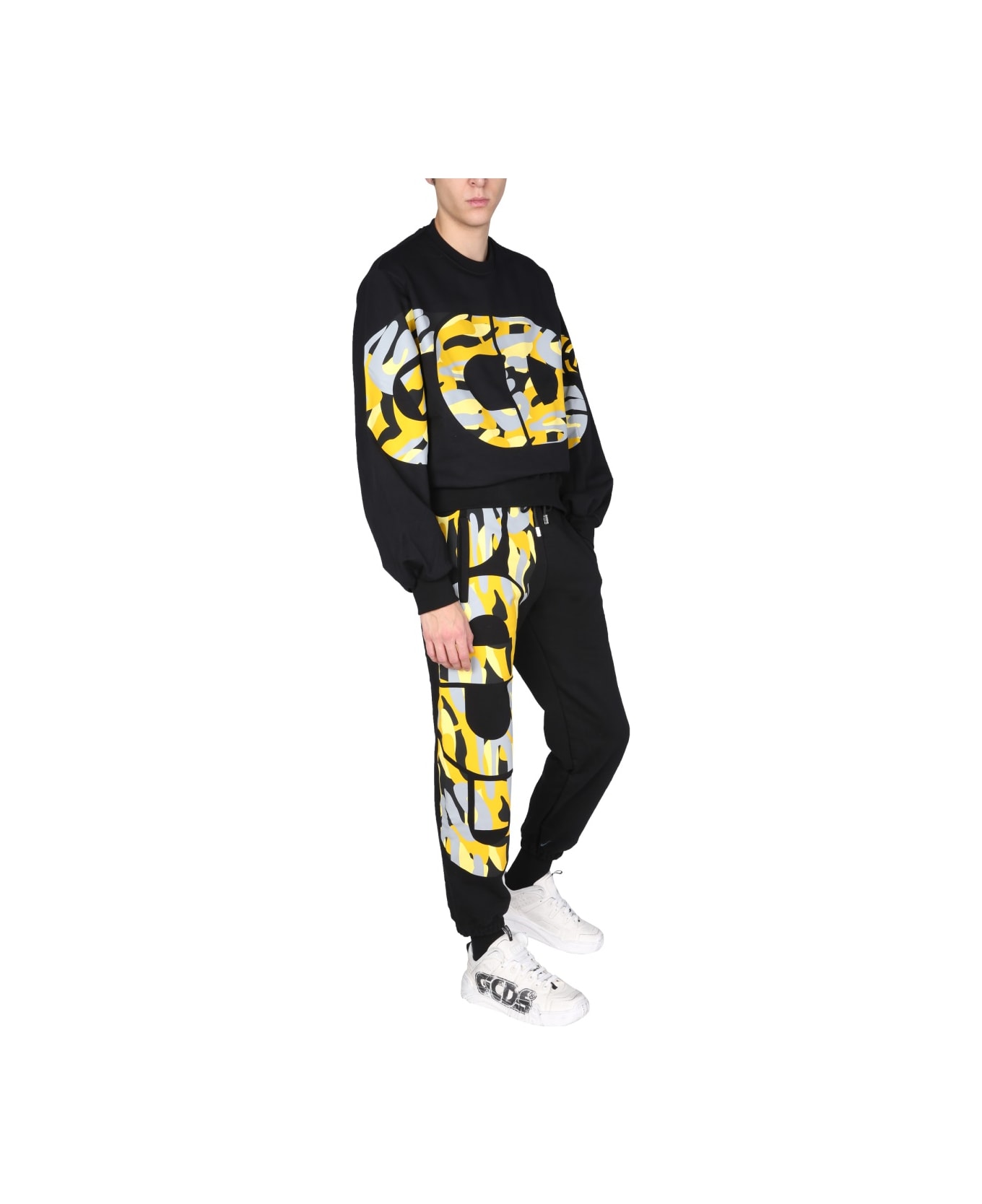 GCDS Jogging Pants With Logo Print - MULTICOLOUR
