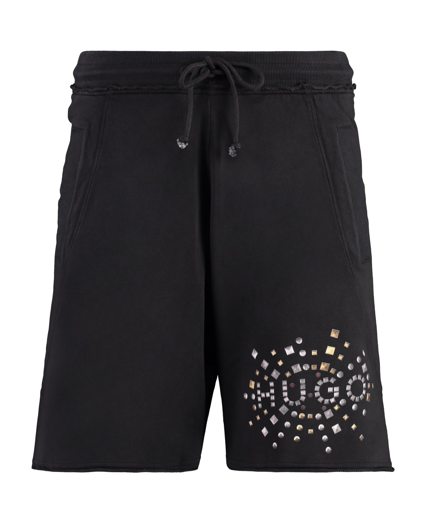Hugo Boss Cotton Bermuda Shorts - black