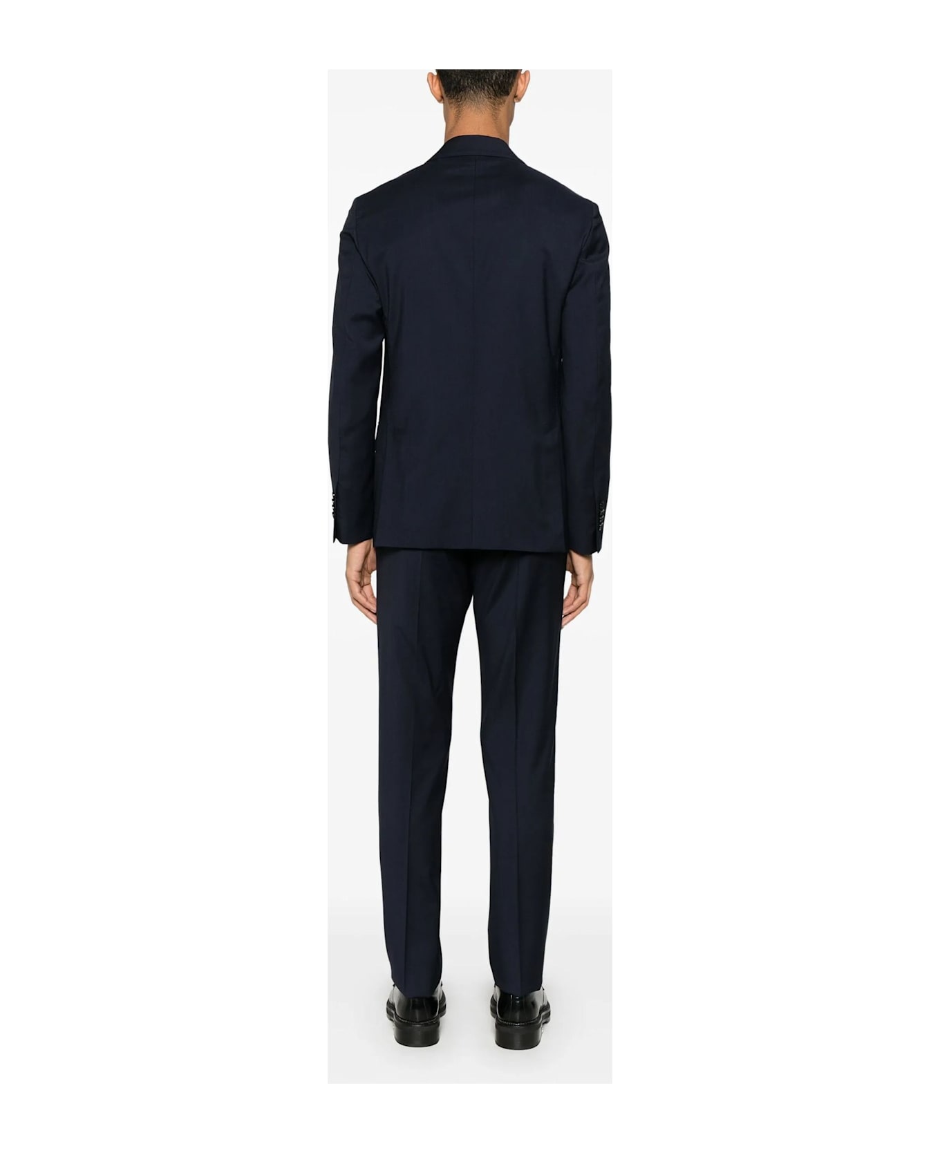 Lardini Prussian Blue Virgin Wool Suit - Blue