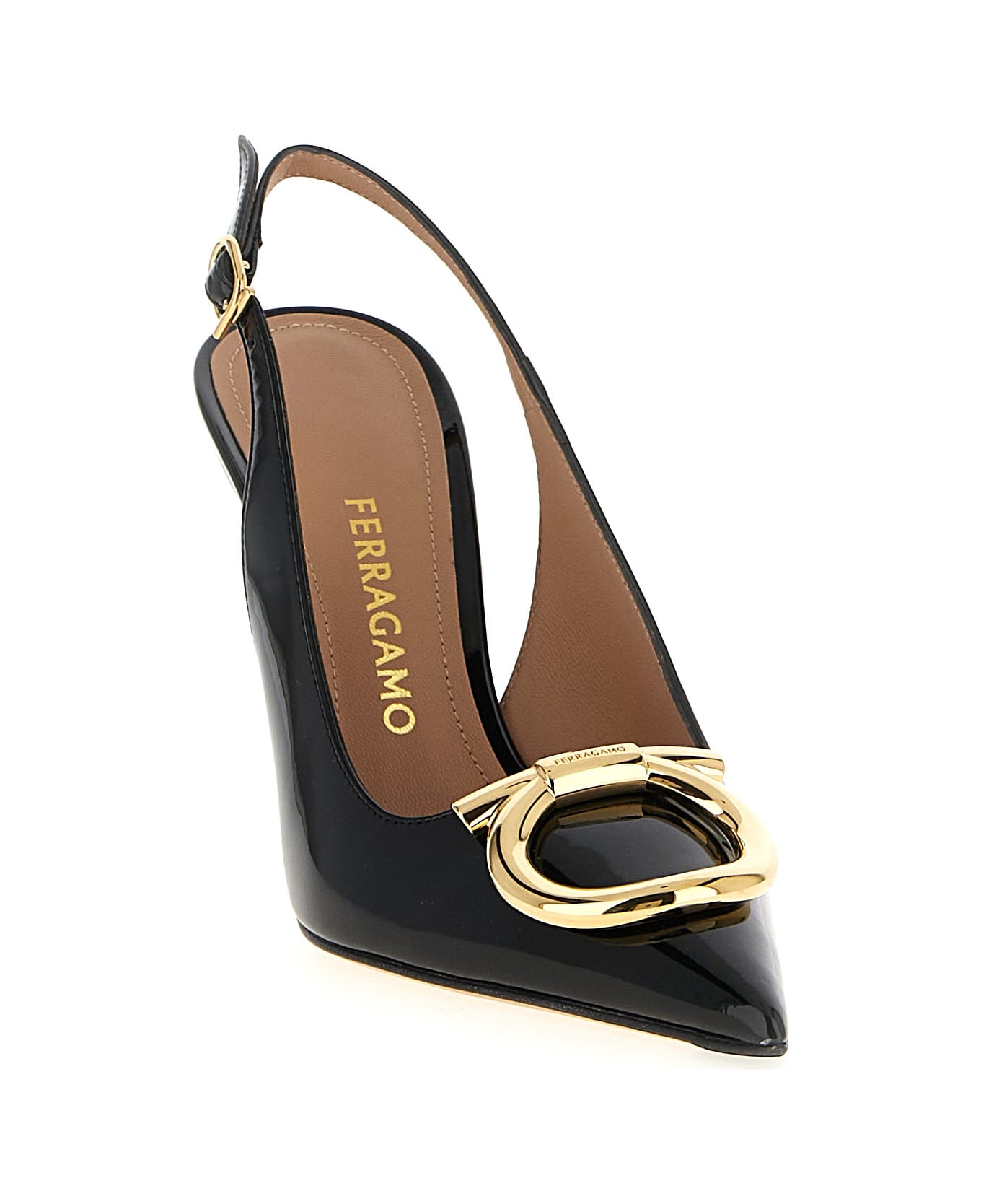Ferragamo 'sara' Slingback - Black  