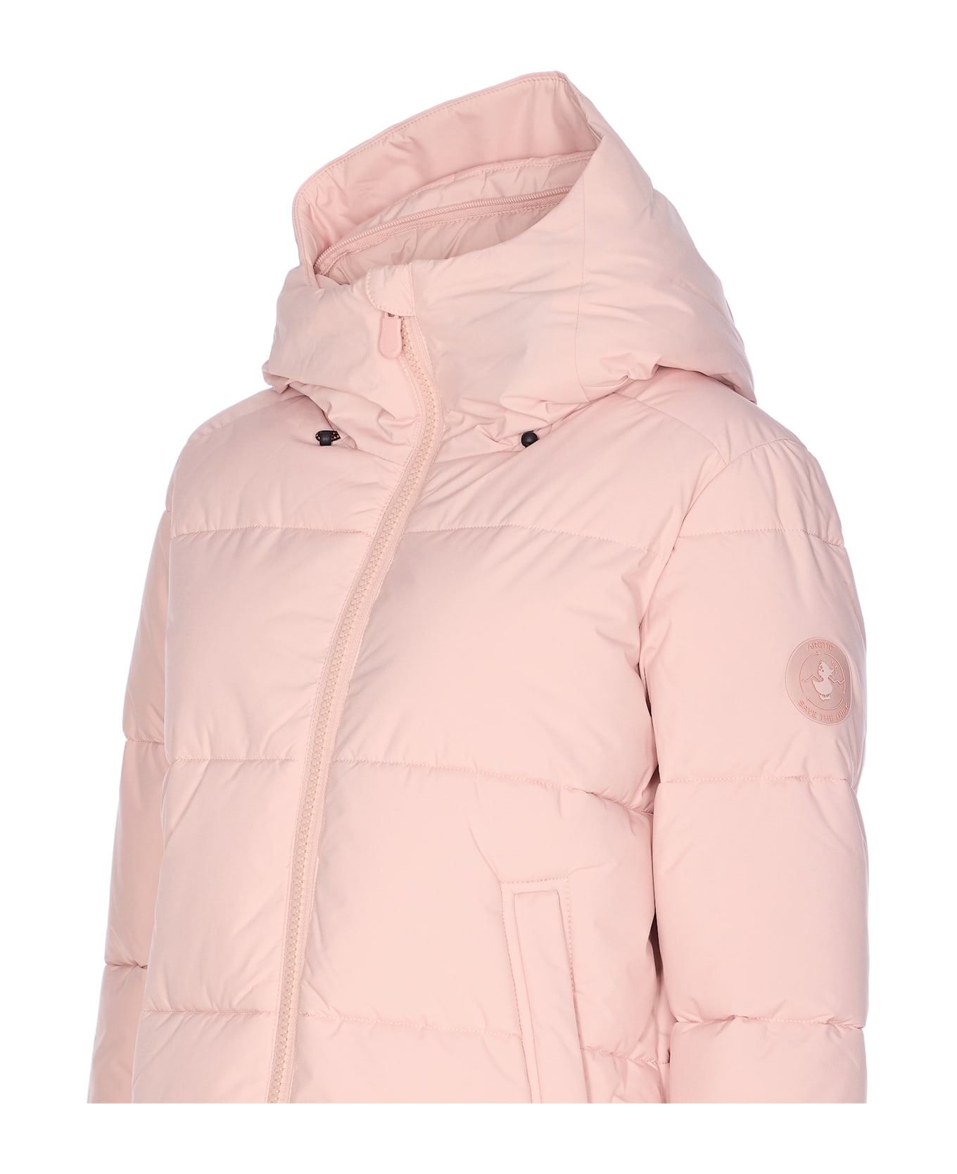 Save the Duck Long Down Jacket - Pink