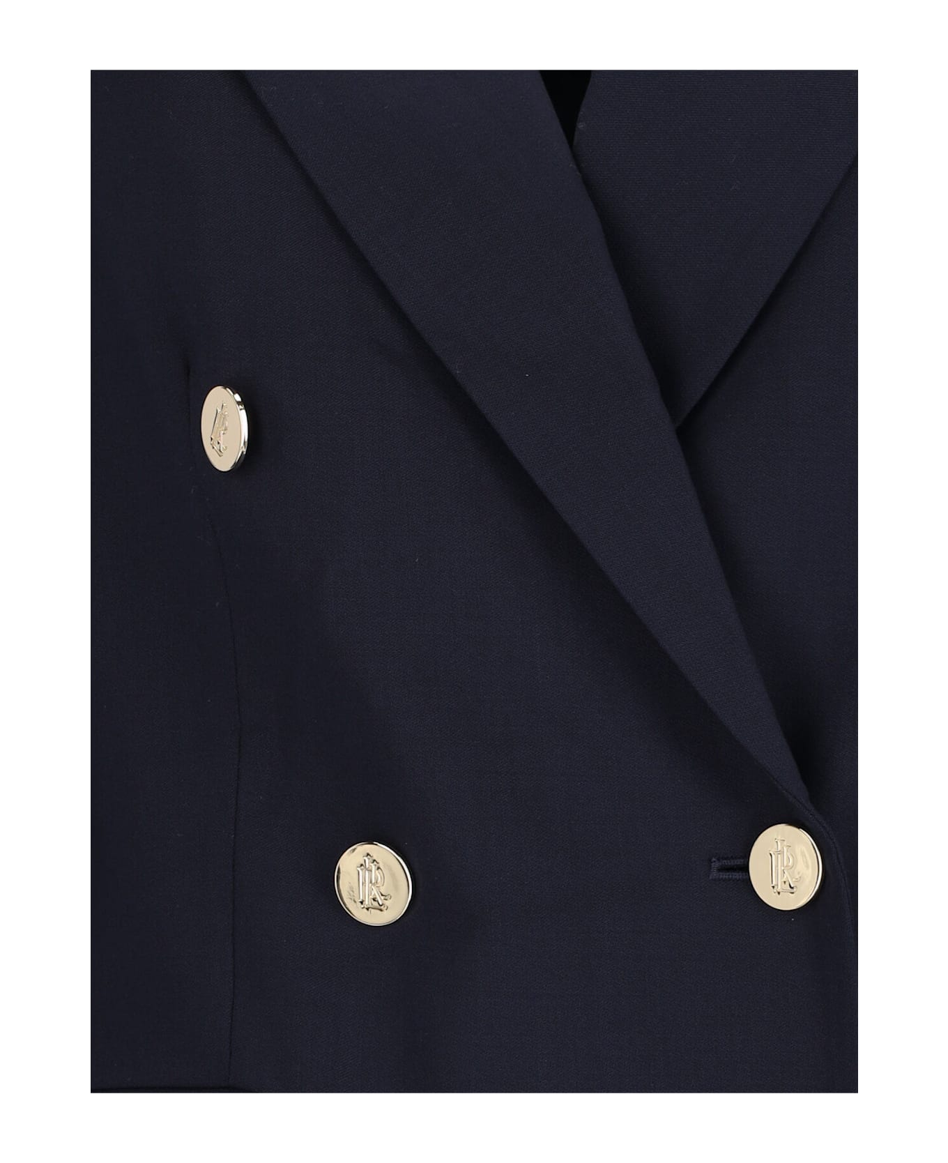 Ralph Lauren Double-breasted Blazer - Lauren Navy