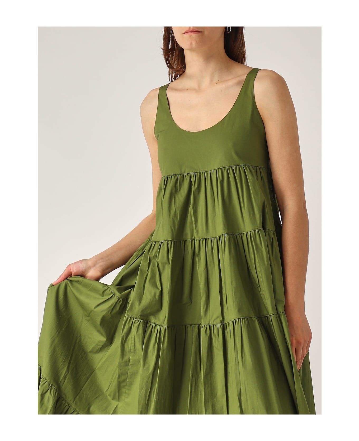 Michael Kors V Neck Tier Dress Dress - PRATO