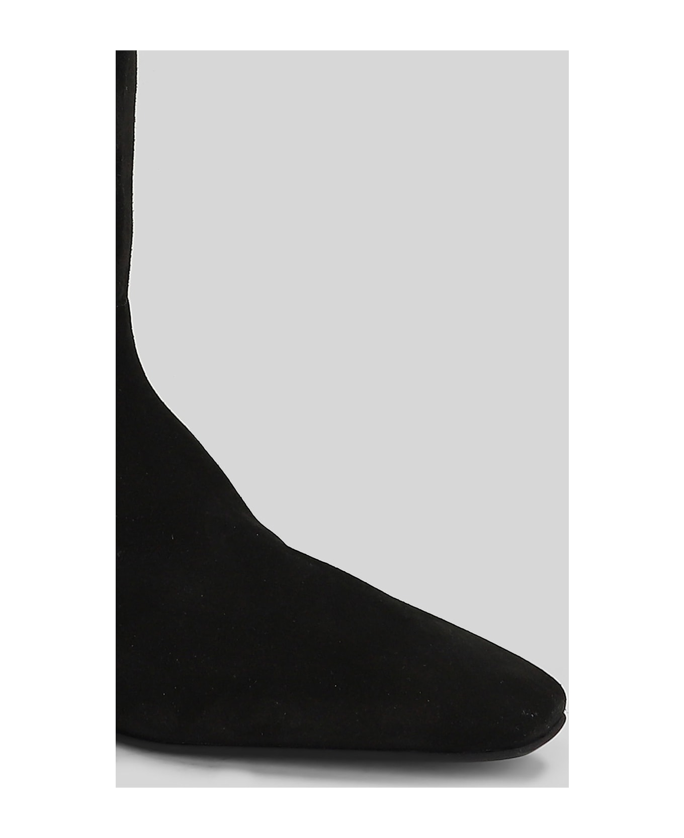 Fabio Rusconi Low Heels Boots In Black Suede - black