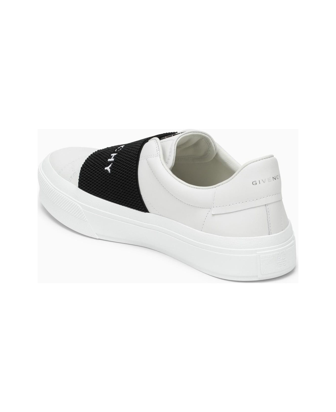Givenchy White Sneakers With Logo Band - White