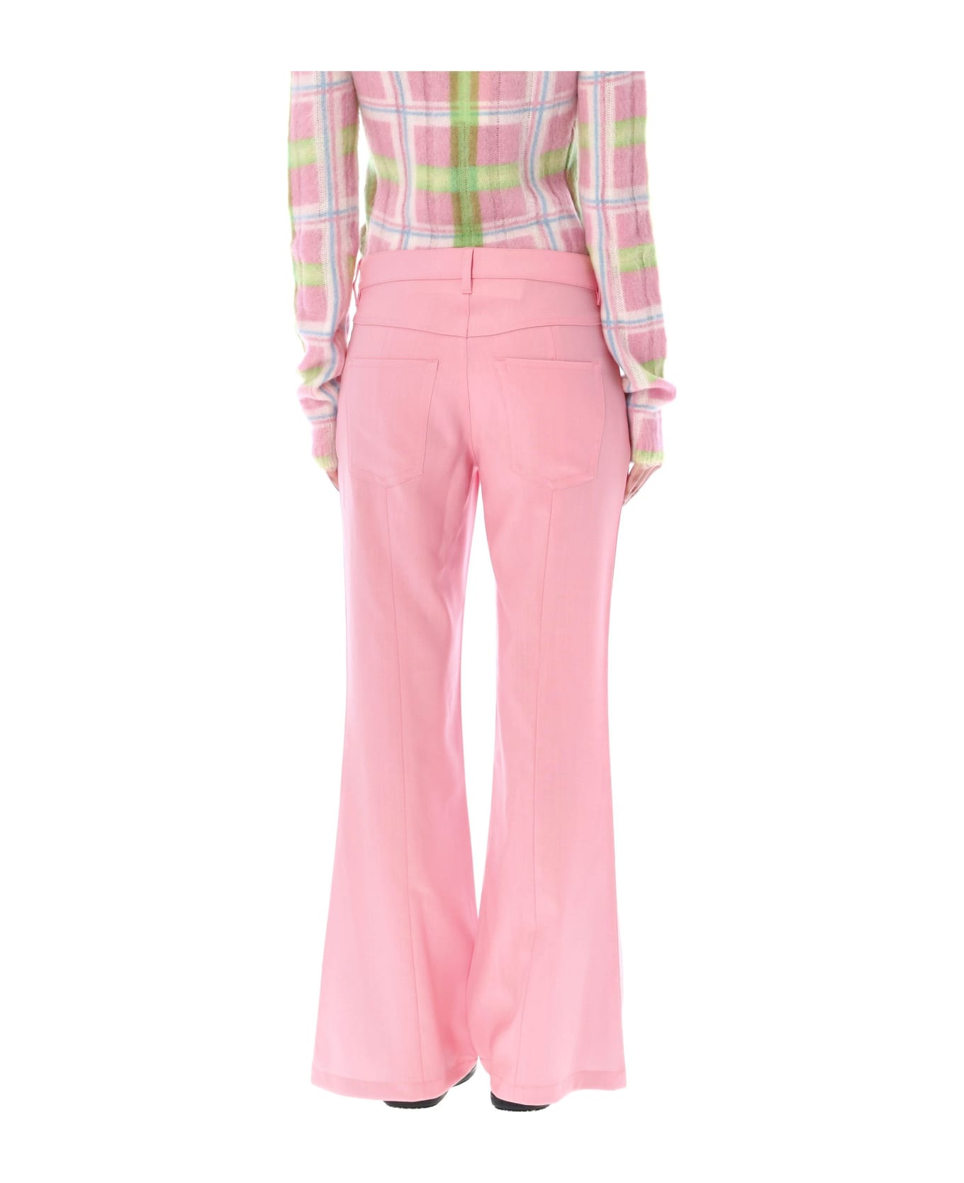 Marni Cool Wool Trousers - PINK GUMMY ボトムス