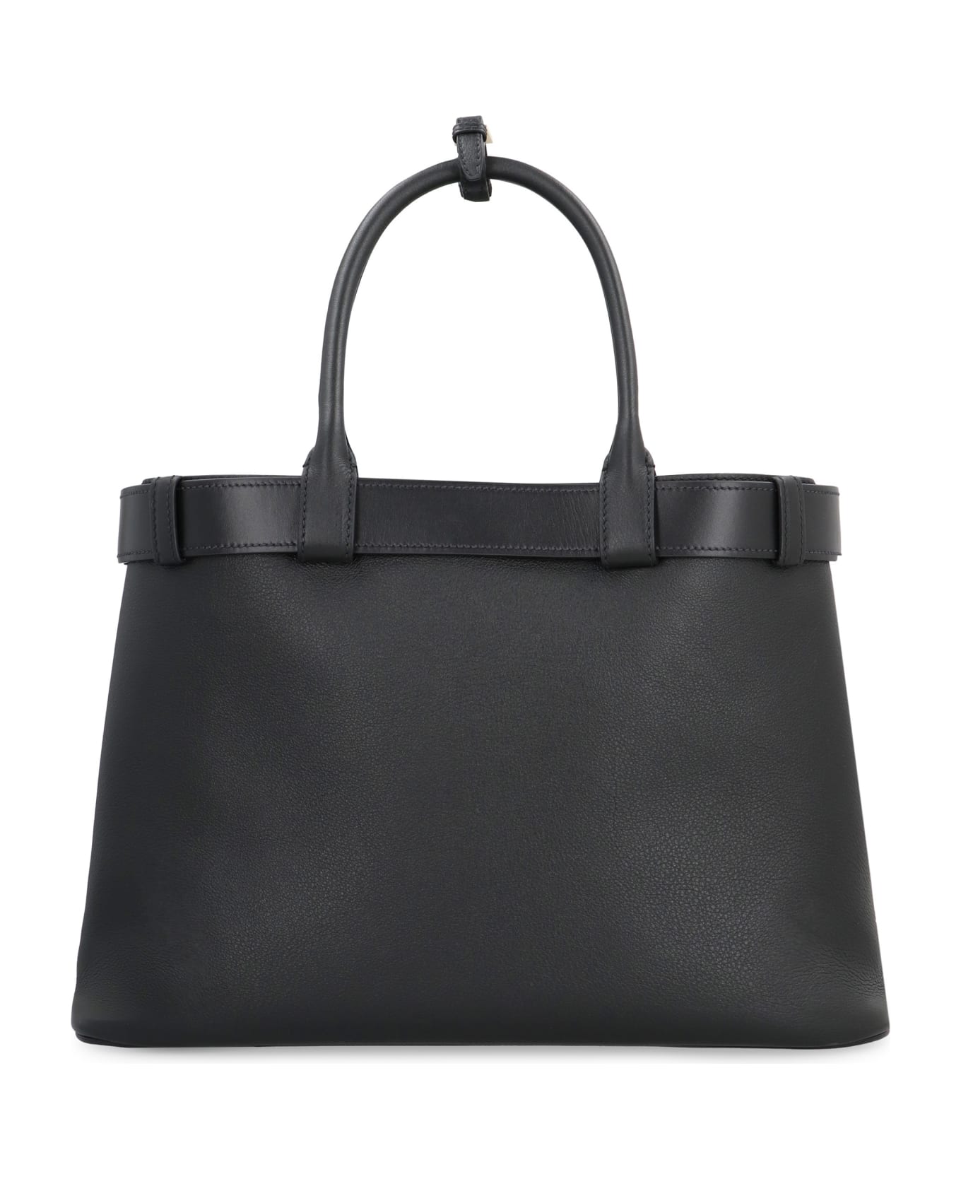 Prada Buckle Leather Bag - black トートバッグ