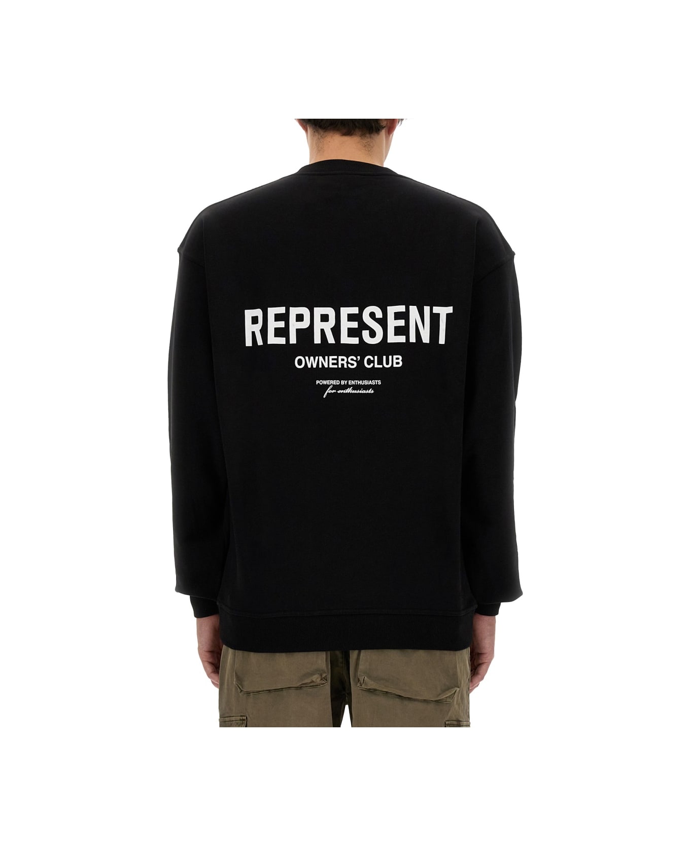 REPRESENT Sweatshirt With Logo - BLACK