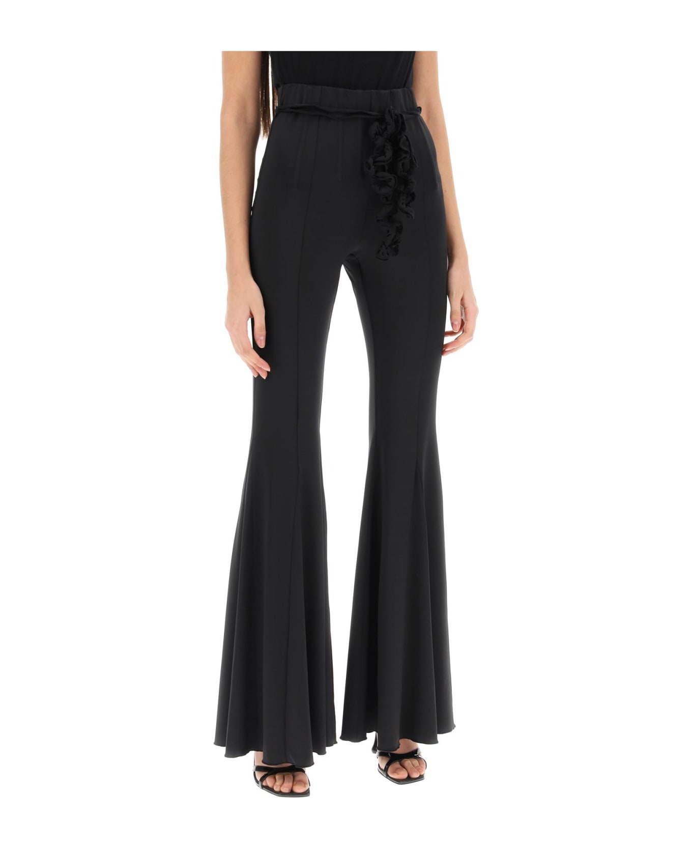 Rotate by Birger Christensen Flared Pants - BLACK (Black)