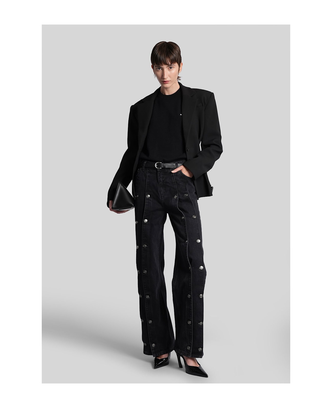 Rotate by Birger Christensen Jeans In Black Denim - black