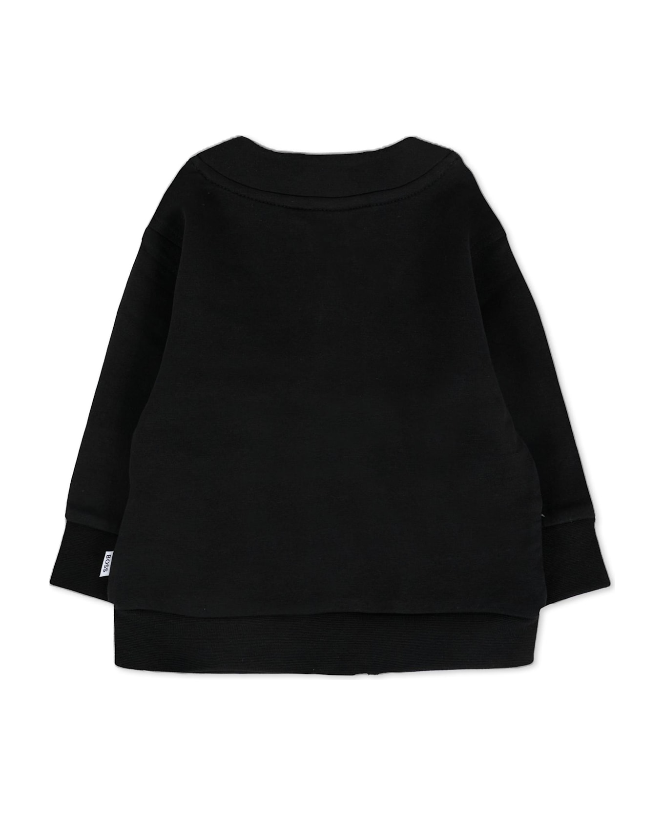 Hugo Boss Black Cardigan For Baby Boy With Logo - Black