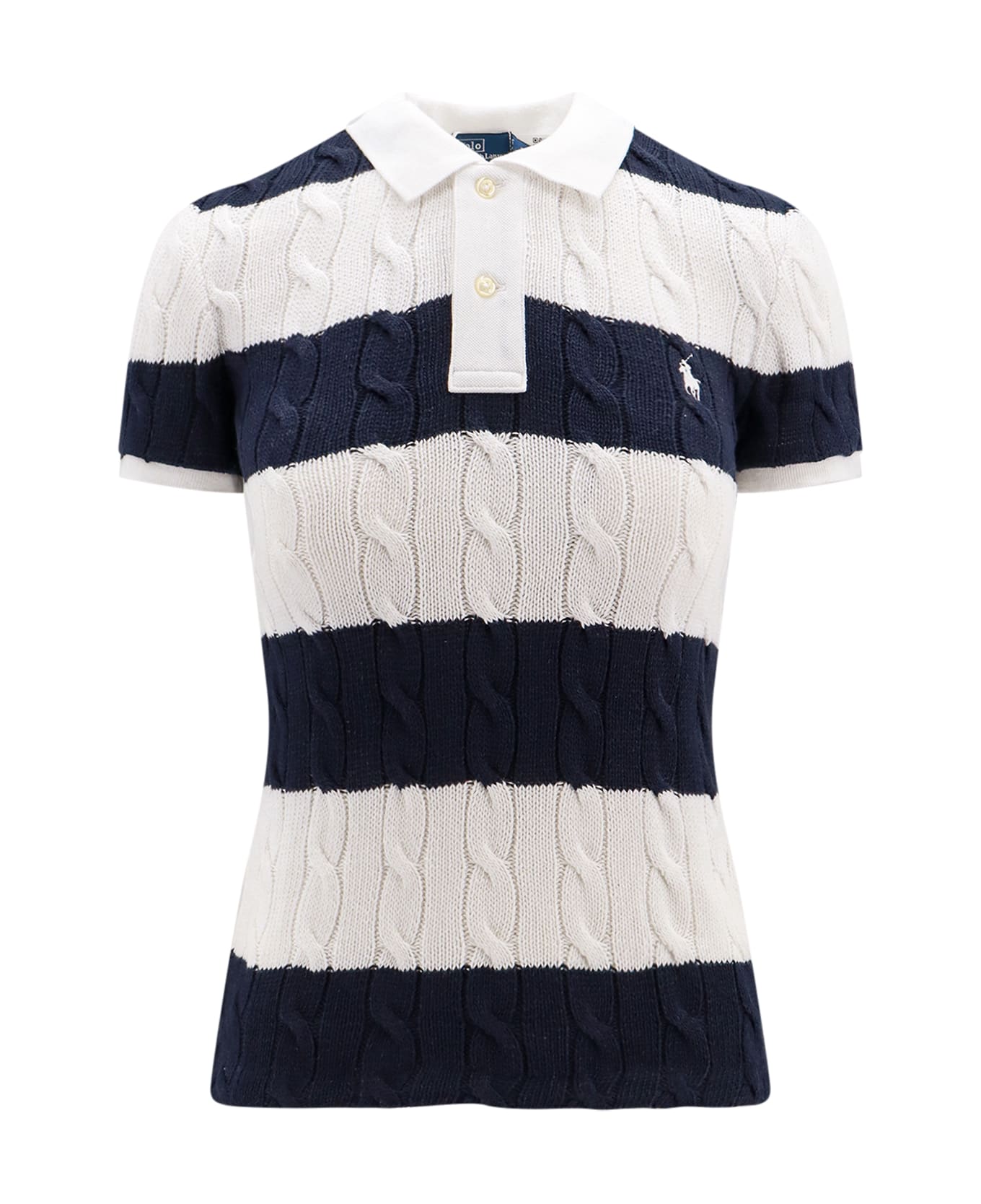 Ralph Lauren Polo Shirt - White Hunter Navy ポロシャツ