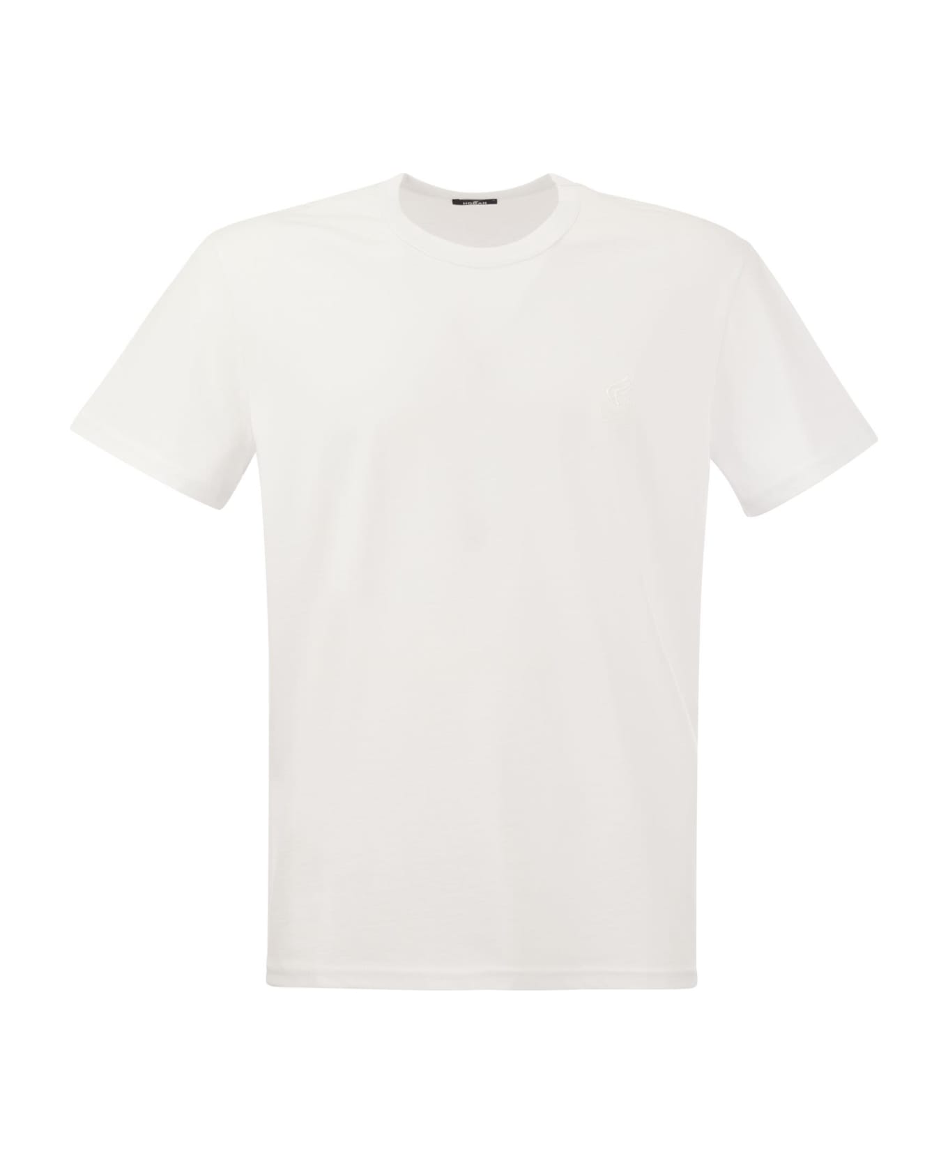 Hogan Crewneck Short-sleeve T-shirt - White Tシャツ