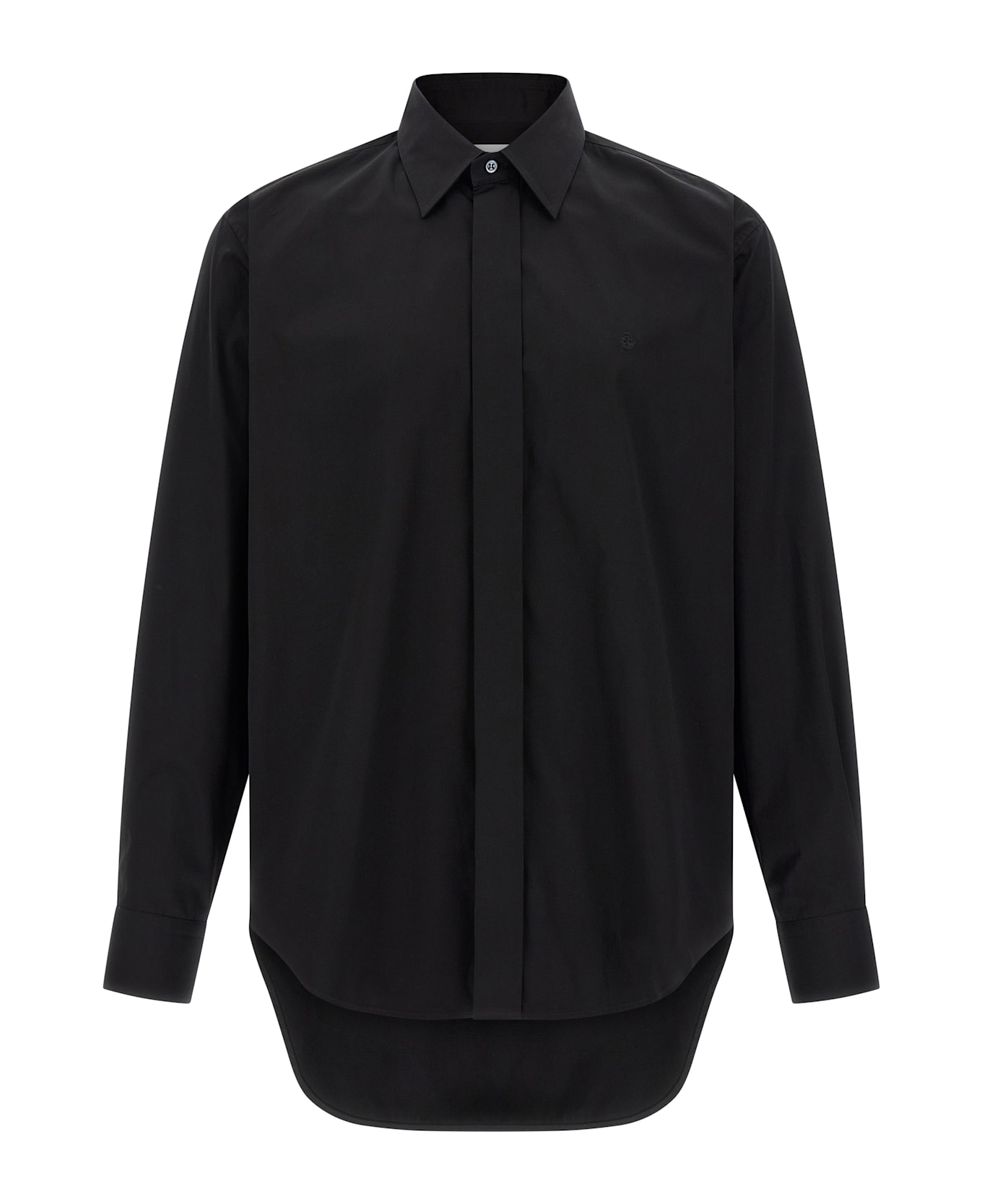 Alexander McQueen Logo Embroidery Shirt - Black  