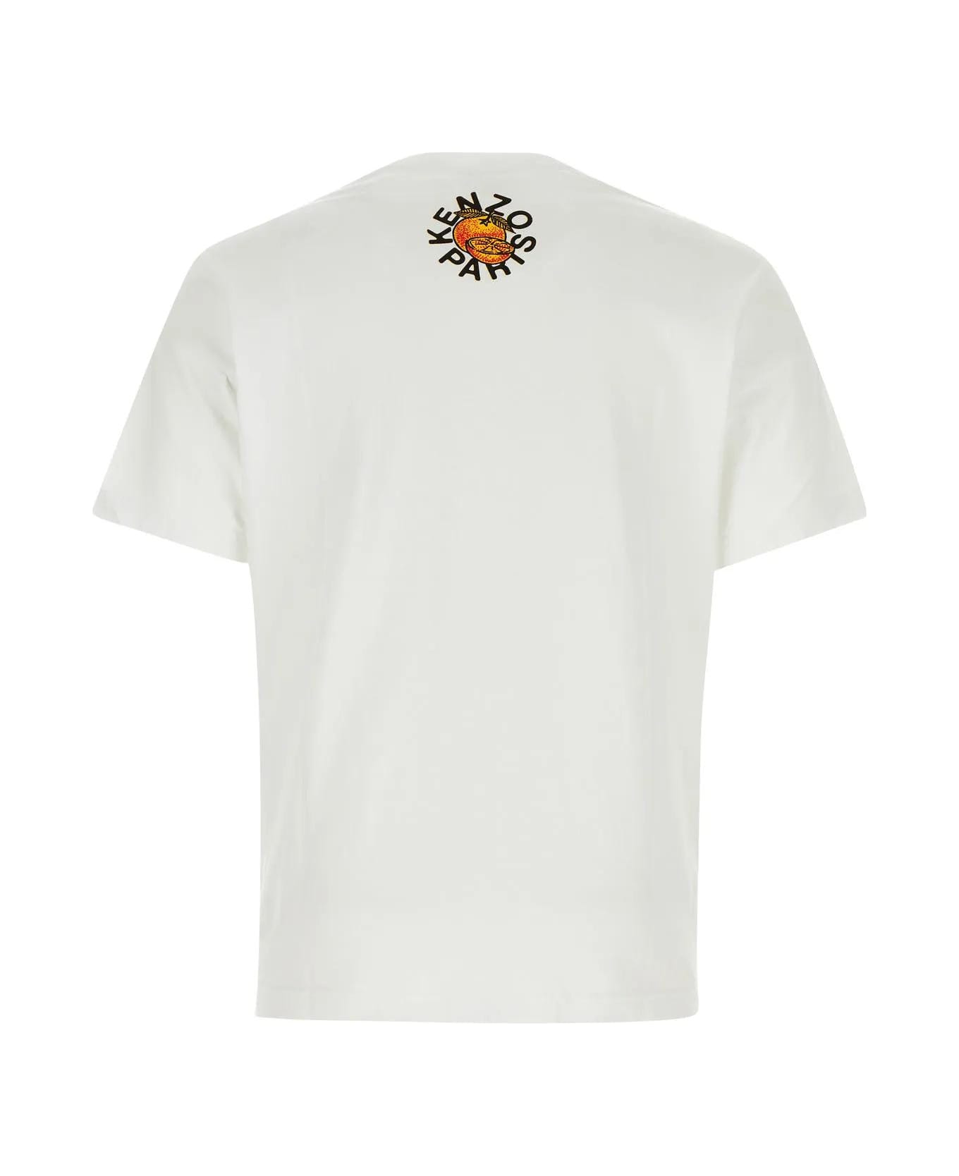 Kenzo White Cotton T-shirt - WHITE