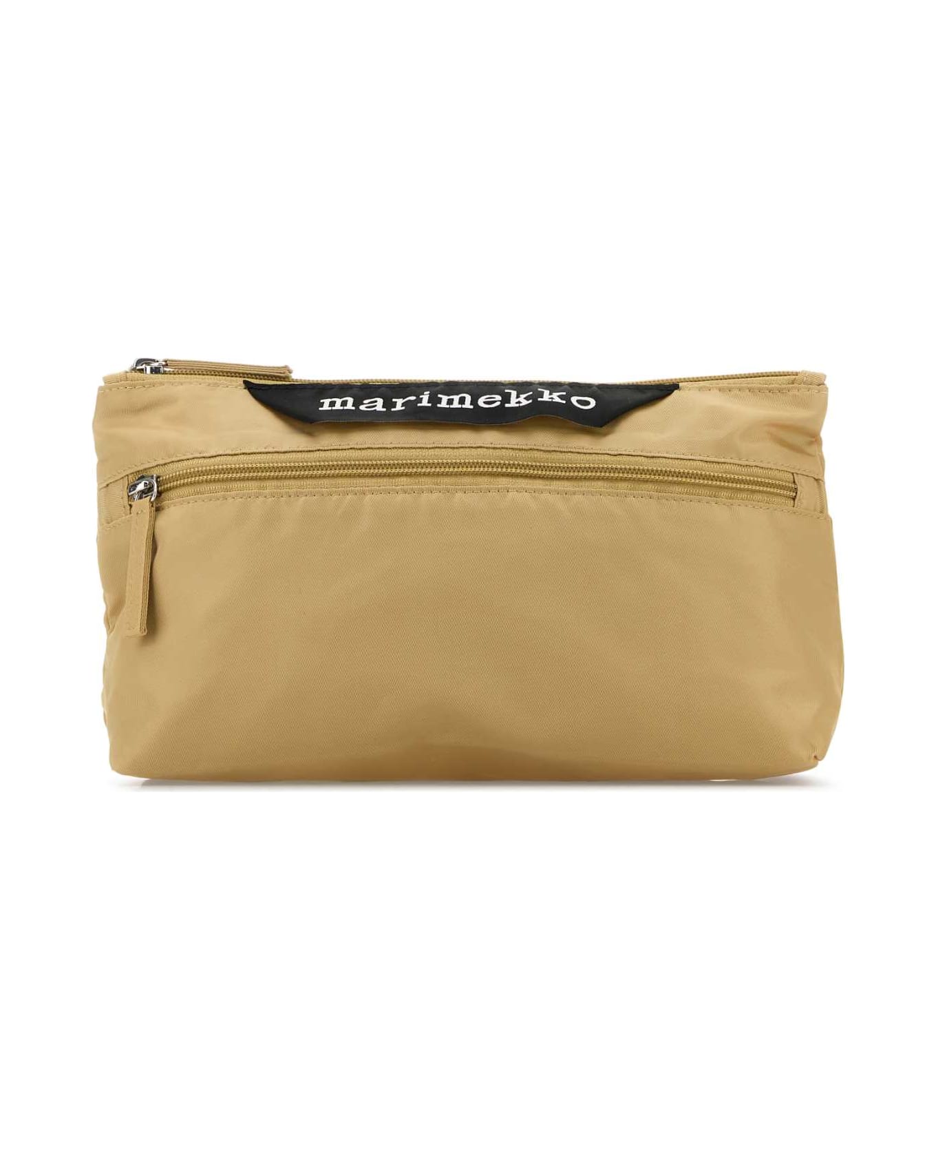 Marimekko Beige Fabric Belt Bag - DARKGREENBLACK