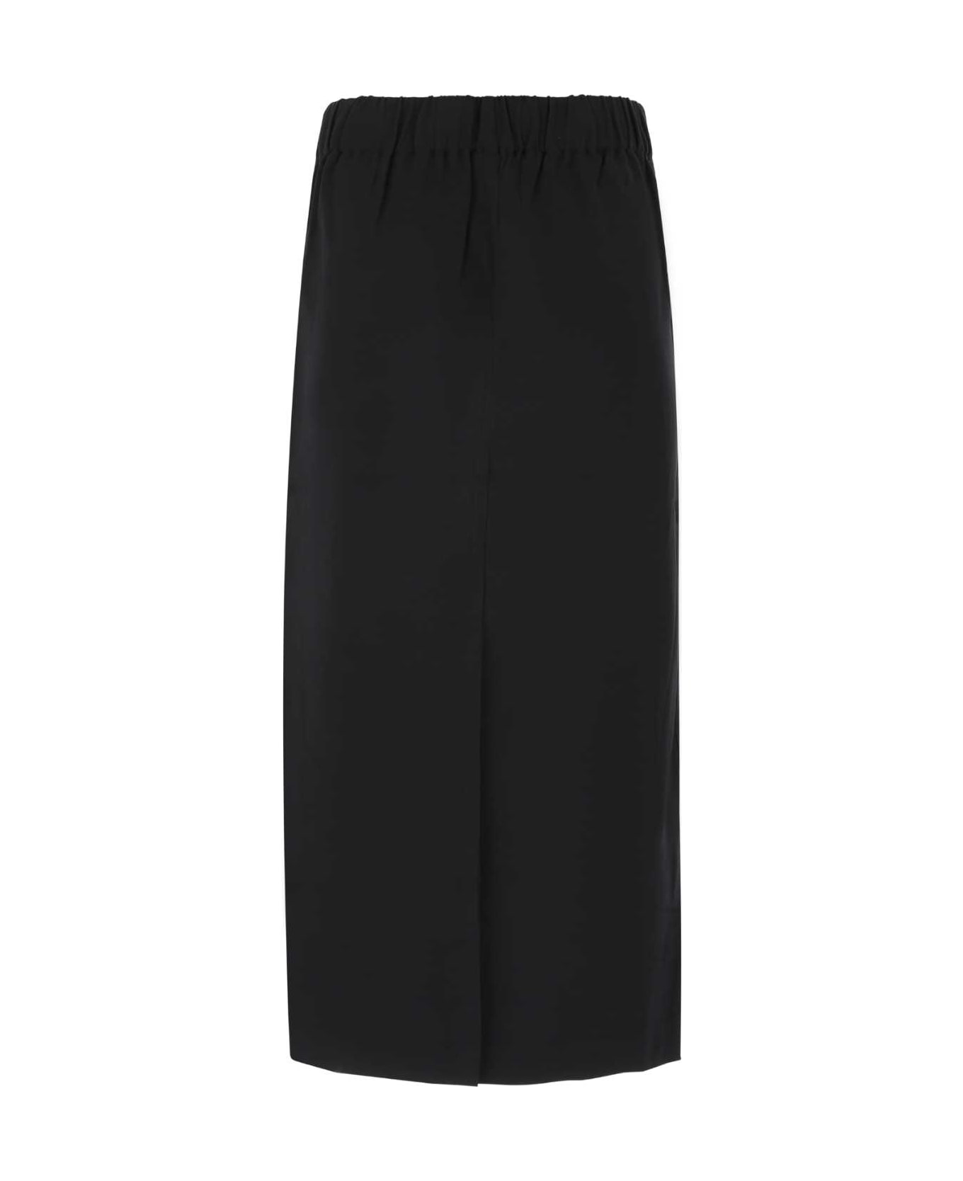 Co Black Stretch Viscose Skirt - BLACK
