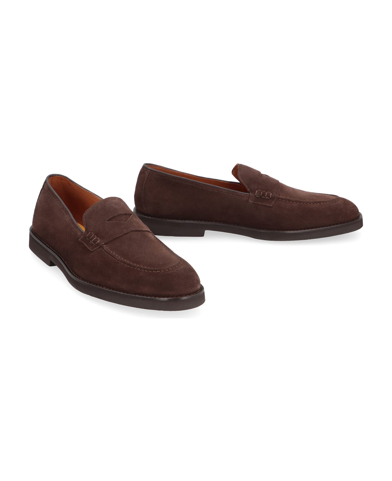 Doucal's Suede Loafers - brown
