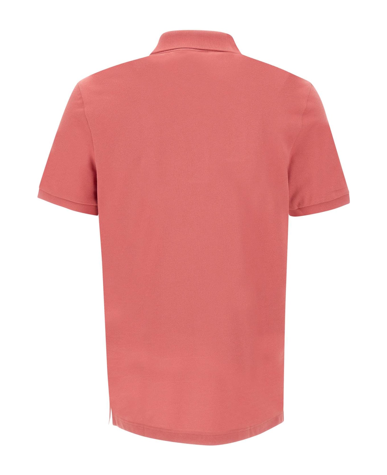 Lacoste Cotton Piquet Polo Shirt - ORANGE