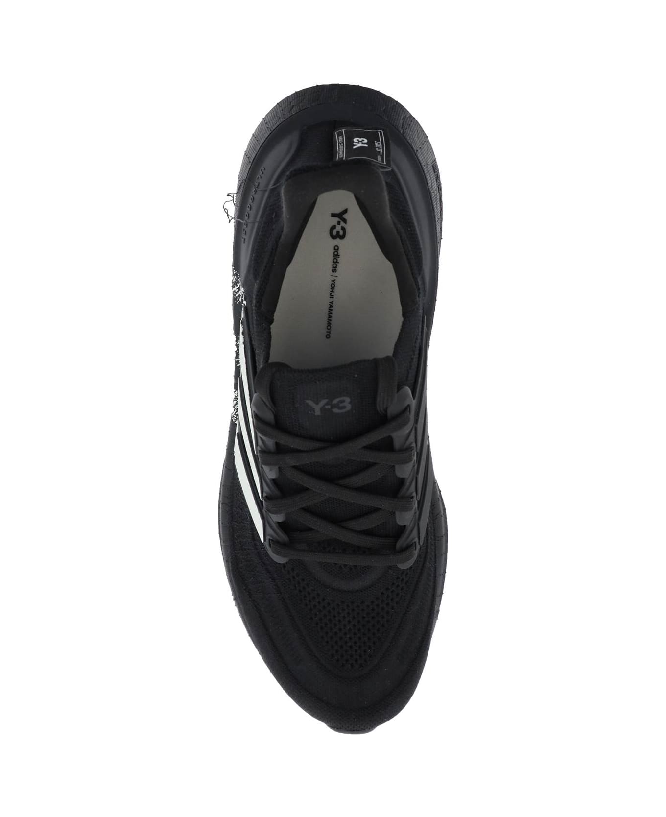 Y-3 'ultra Lite Light' Capsule Running Pack Sneakers - BLACK WHITE BLACK WHITE OFF WHITE (Black) スニーカー