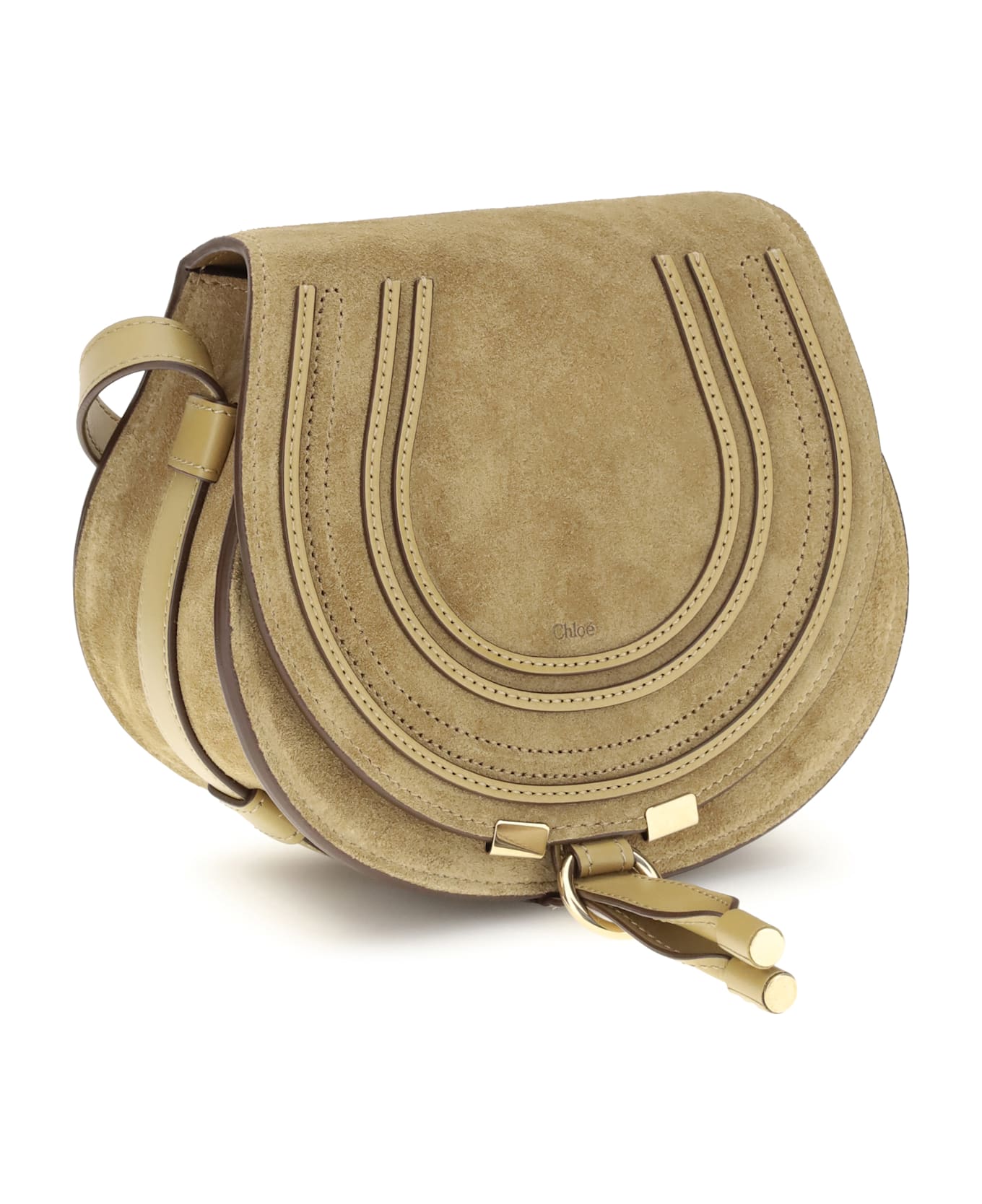 Chloé Marcie Small Shoulder Bag - BROWN