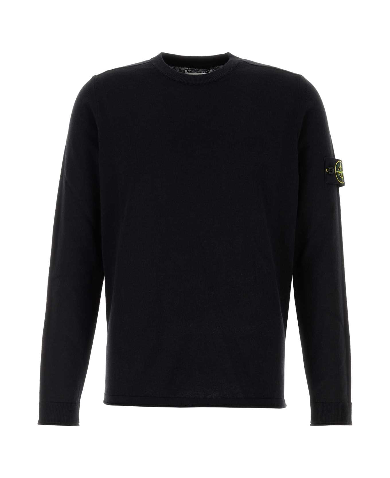 Stone Island Midnight Blue Cotton Sweater - NAVY ニットウェア