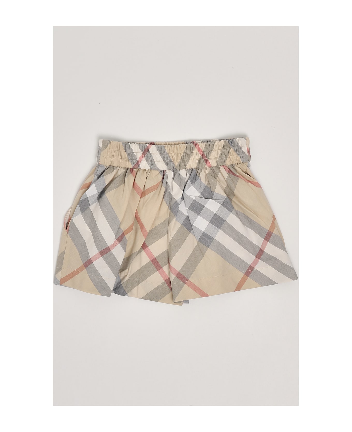 Burberry Marcy Chk Shorts Shorts - CHECK BEIGE