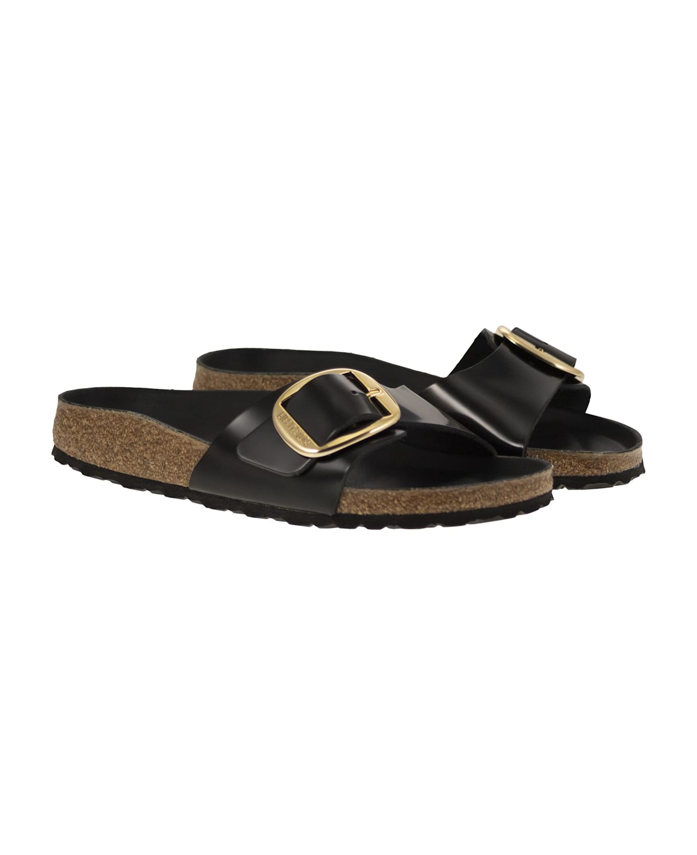 Birkenstock Madrid Big Buckle - Flat Sandal - Black