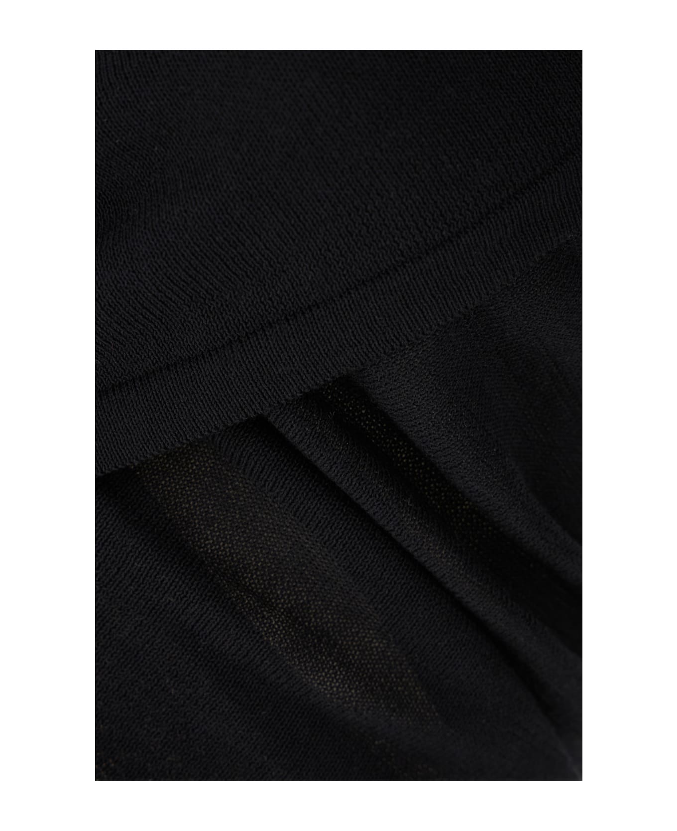 SportMax Black Cotton Polo Shirt - Nero