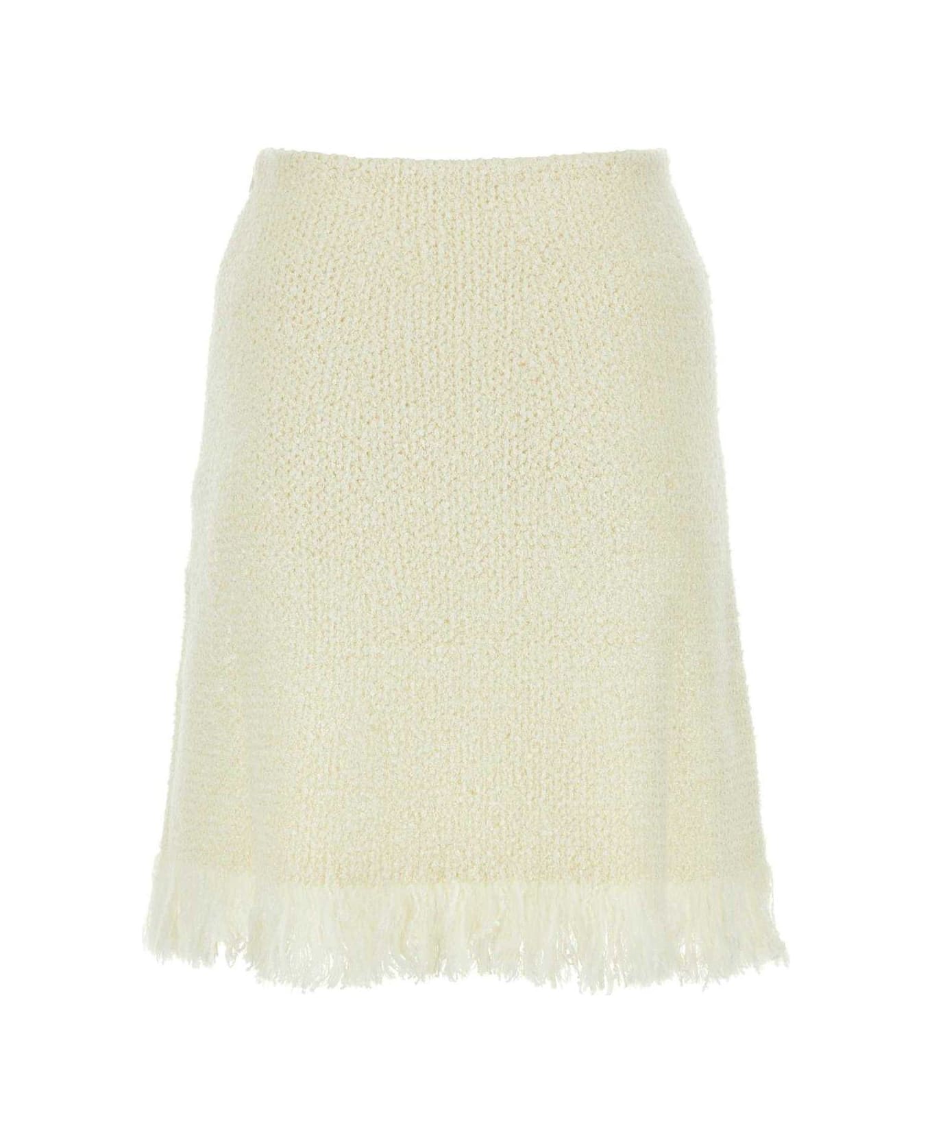 Chloé Knitted Fringed Mini Skirt - ICONIC MILK スカート