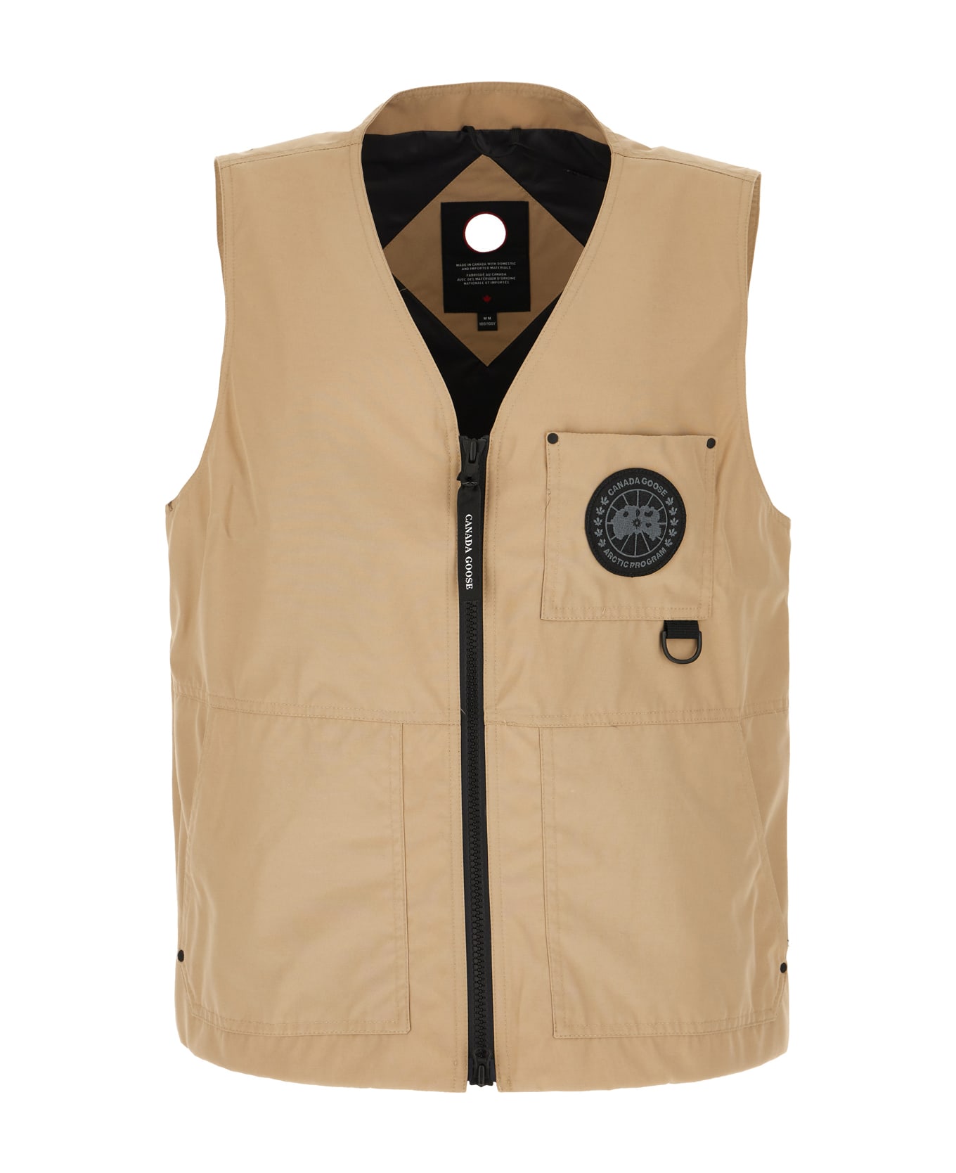 Canada Goose Beige Polyester Blend Canmore Sleeveless Jacket - DESERT SAND