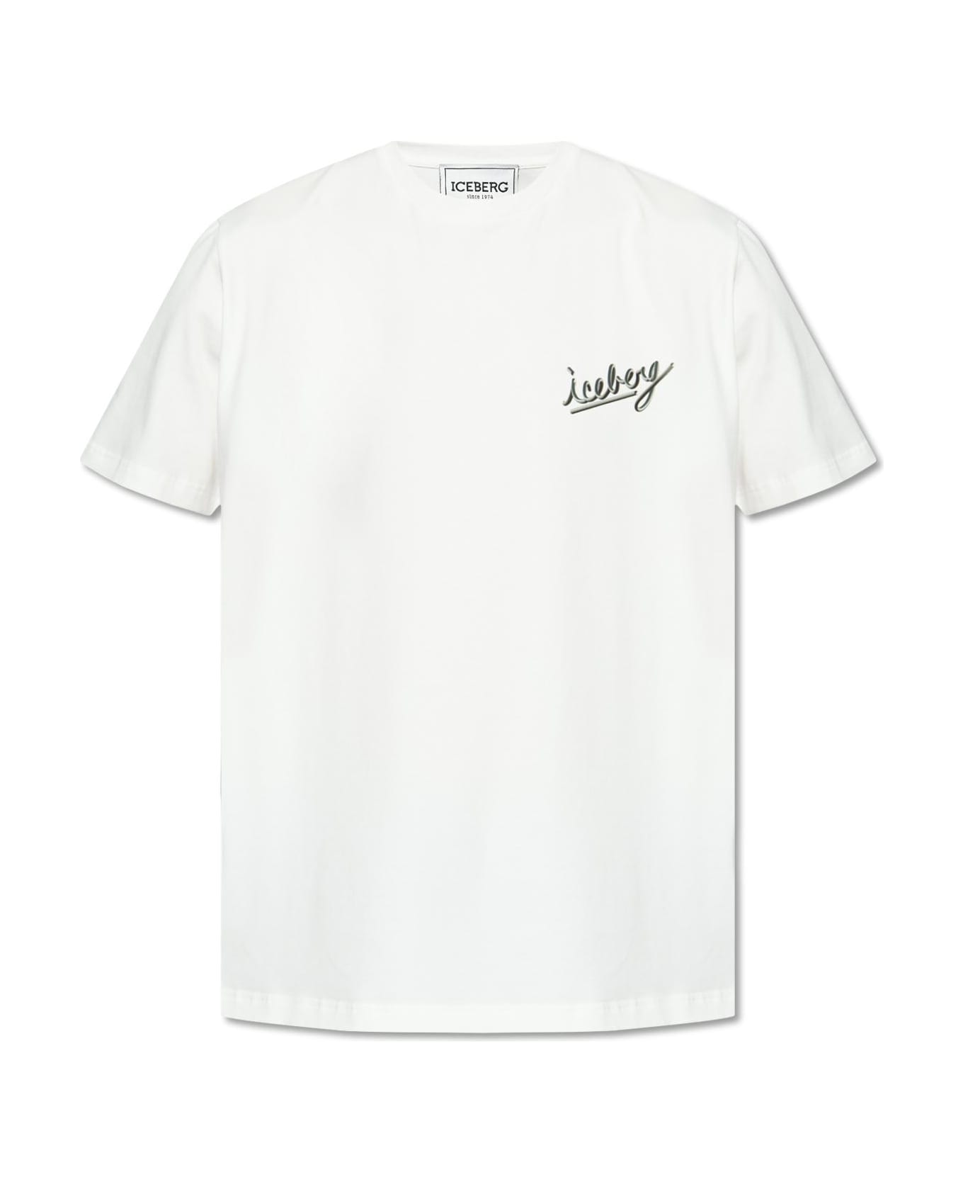Iceberg Printed T-shirt - WHITE