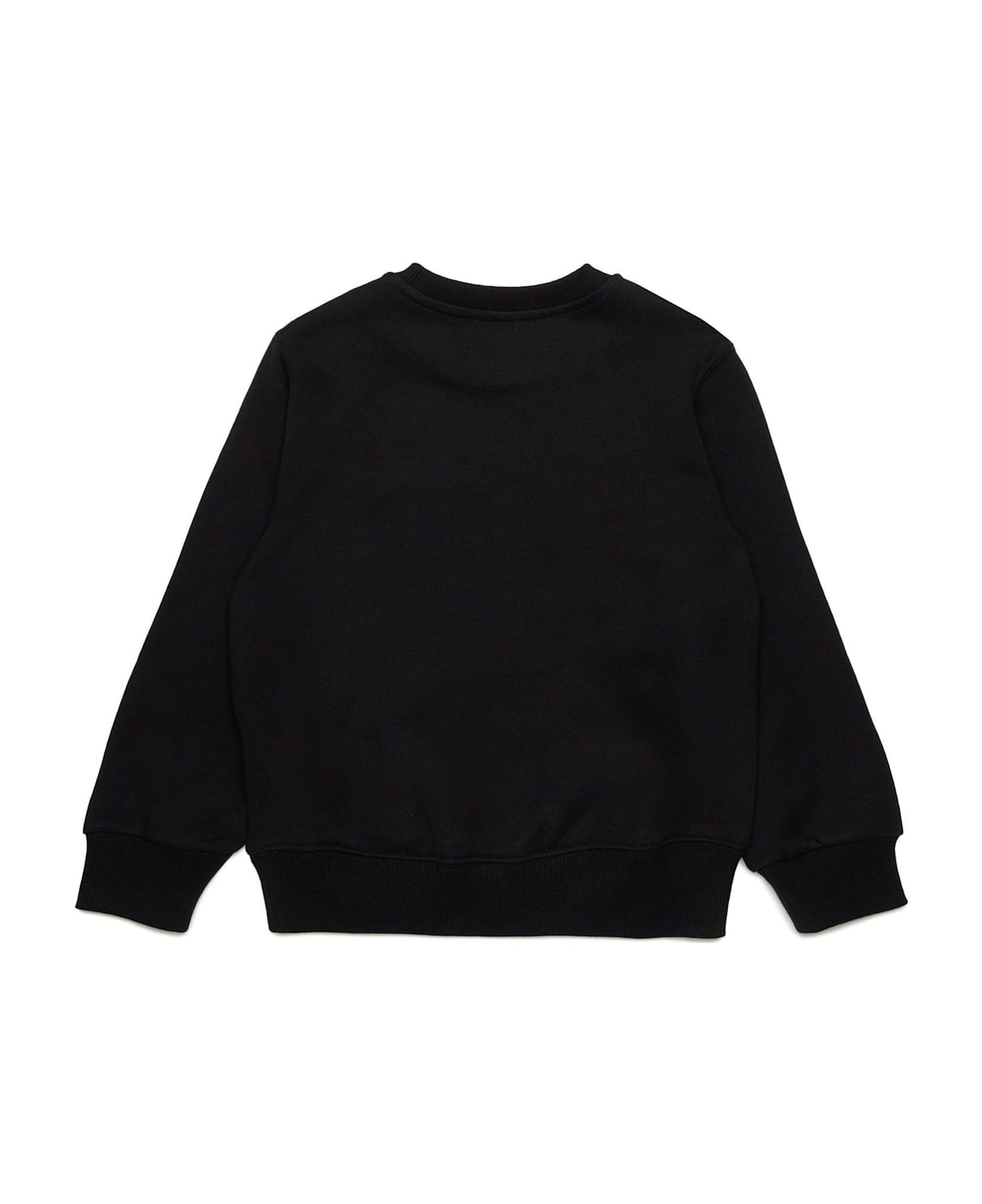 Diesel Logo Embroidered Crewneck Sweatshirt - Black